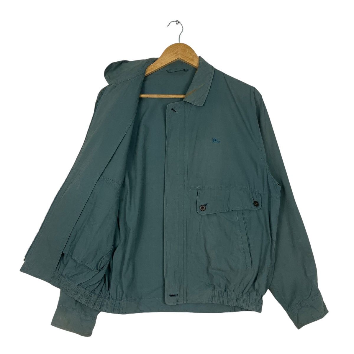 Burberry × Vintage 💥90s BURBERRYS LIGHT BOMBER HUNTING JACKET Size US M / EU 48-50 / 2 - 9 Thumbnail
