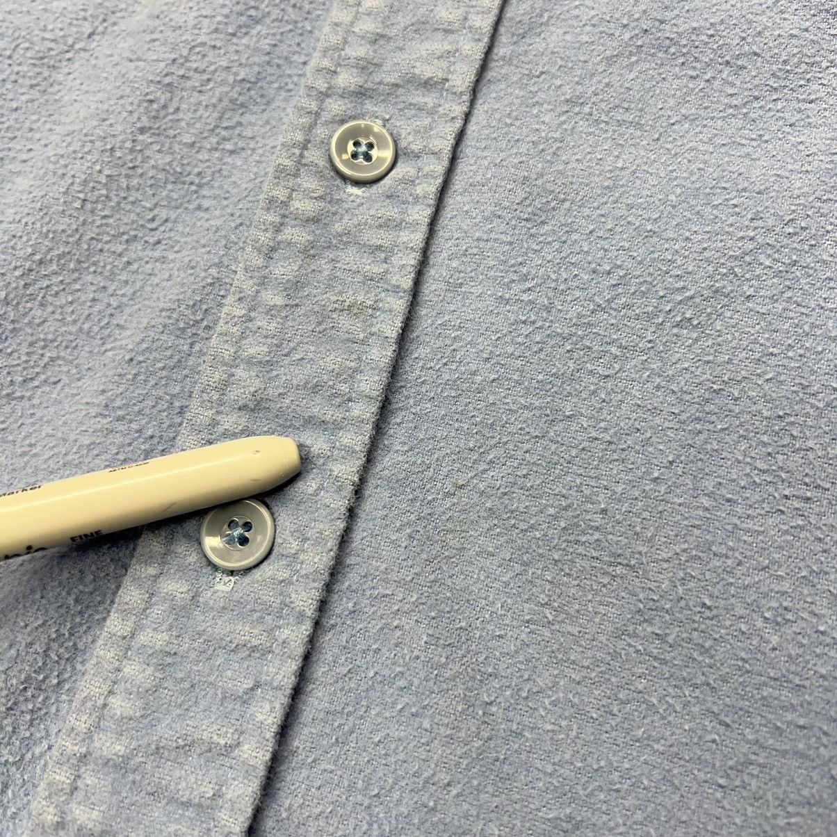 L.L. Bean × Vintage VTG LL Bean Flannel Shirt Blue Chamois Cloth Button Up Retro Size US M / EU 48-50 / 2 - 8 Thumbnail