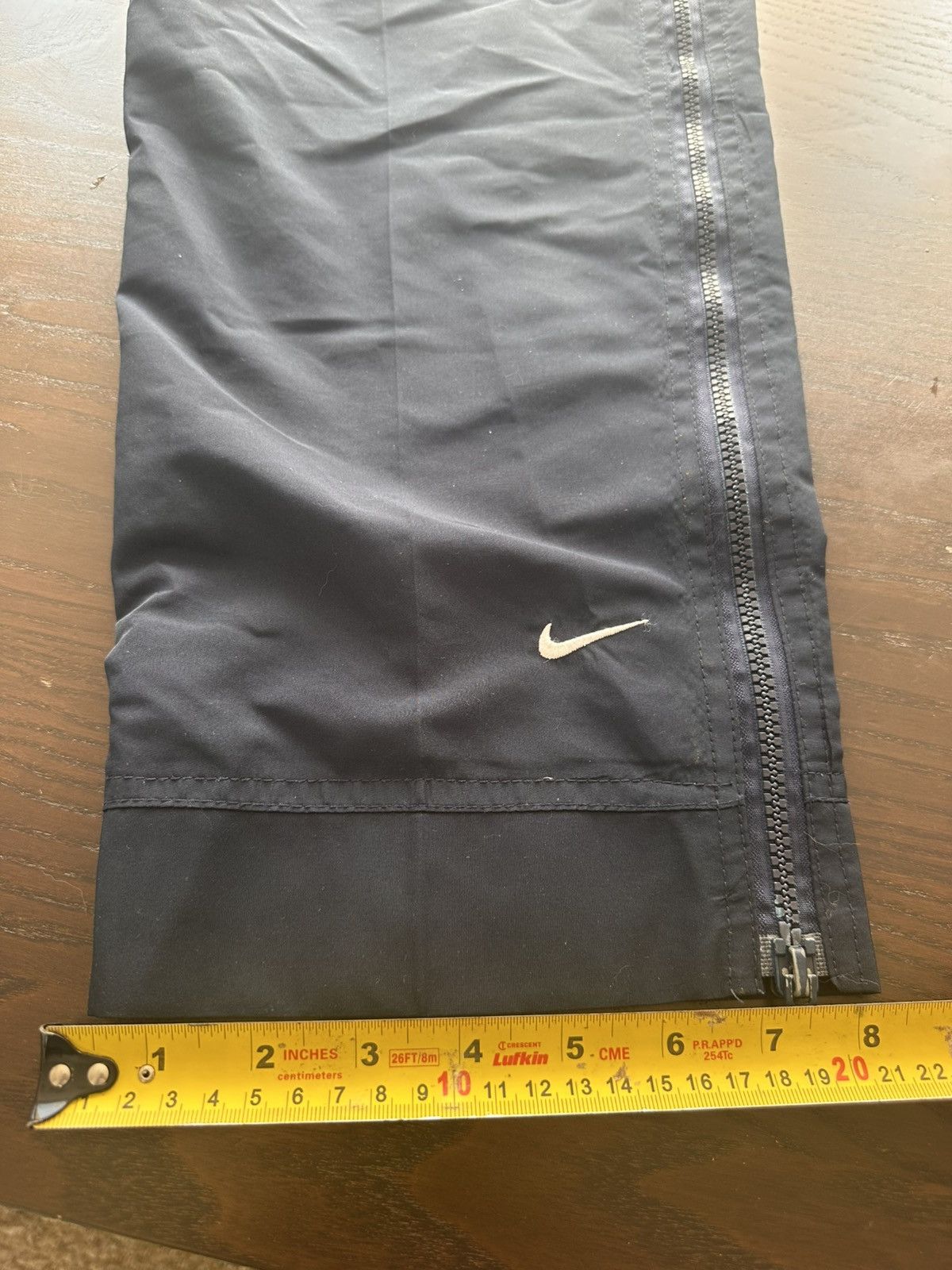 Nike Vintage 90’s Nike Full Zip Trackpants Navy Medium Size US 29 - 3 Thumbnail