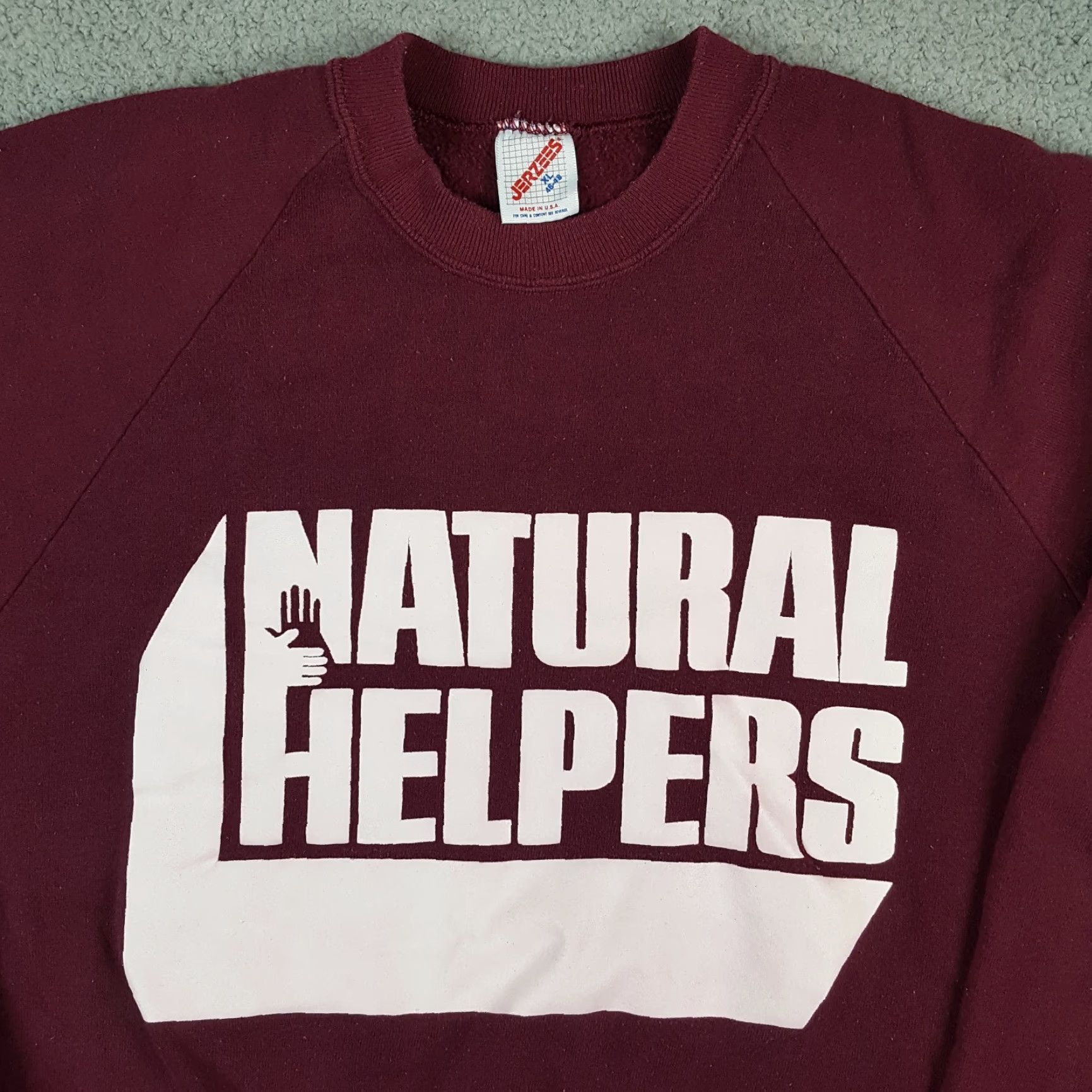 Jerzees VINTAGE Jerzees Sweatshirt 90s Pullover Crewneck XL Red Men Size US XL / EU 56 / 4 - 2 Thumbnail