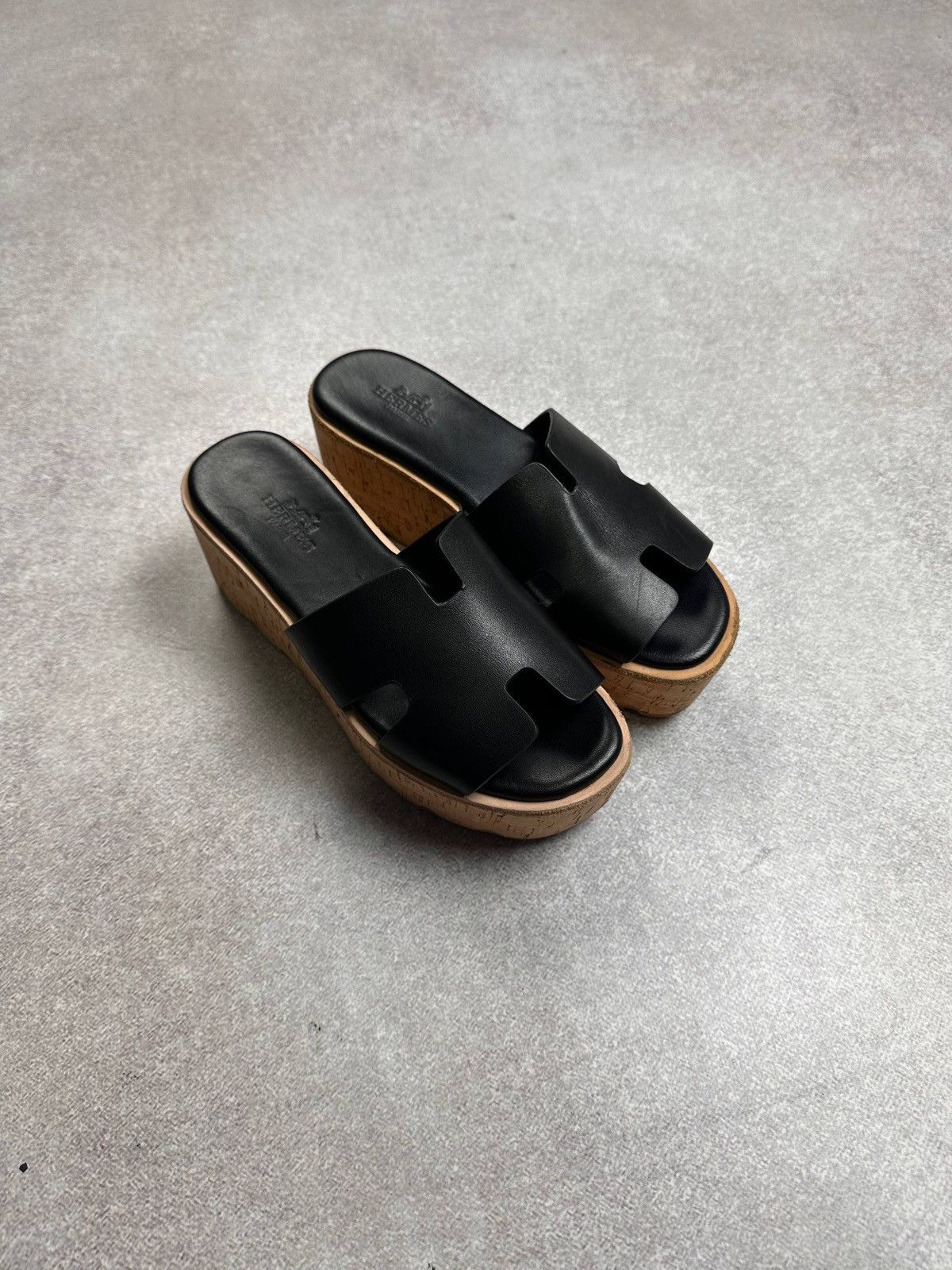 Hermes Vintage Hermes Leather Hi Sandals EUR 37 Size US 7 / IT 37 - 2 Thumbnail