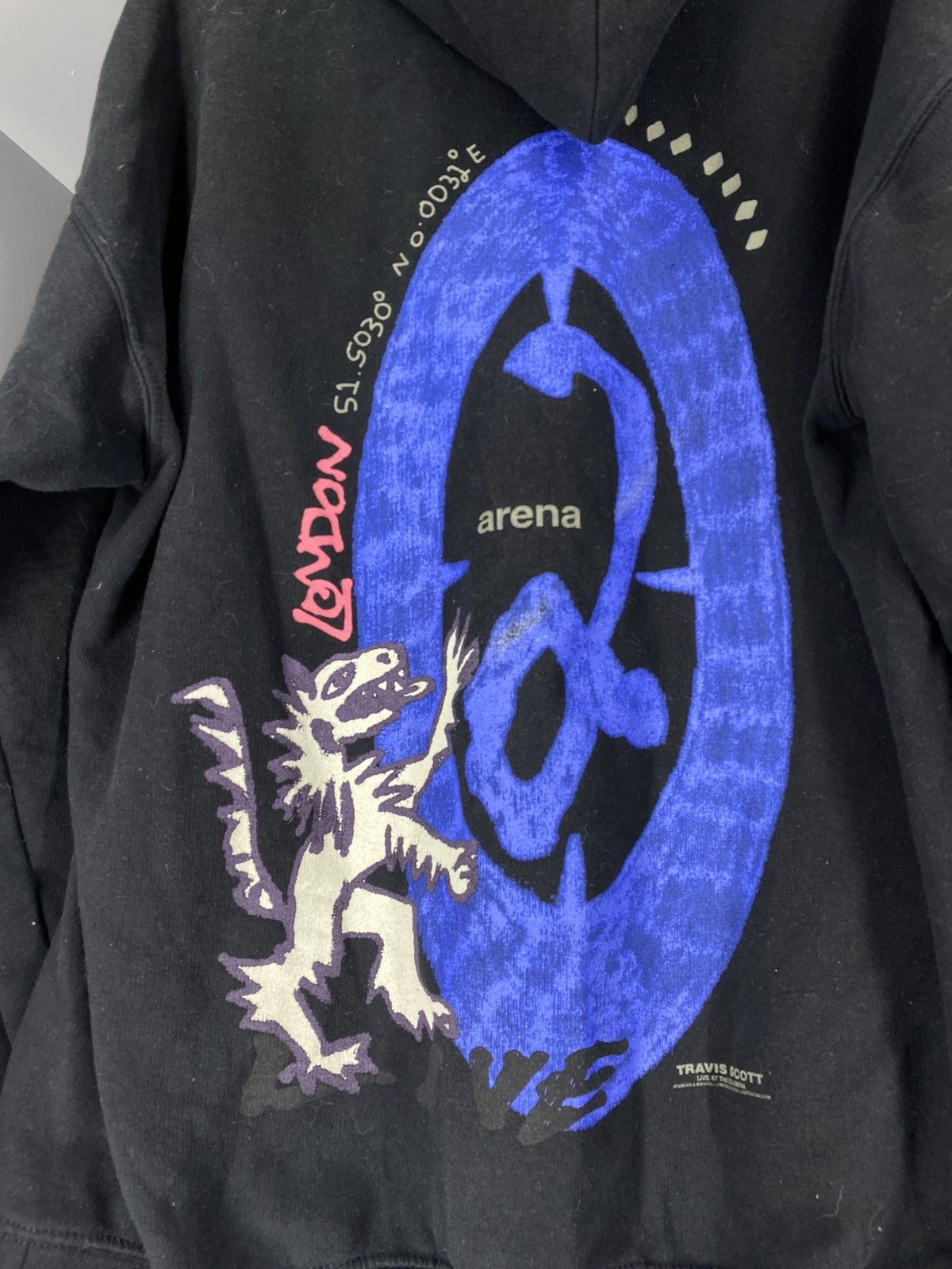 Travis Scott Travis Scott London 2018 O2 Stadium Hoodie M Size US M / EU 48-50 / 2 - 2 Thumbnail