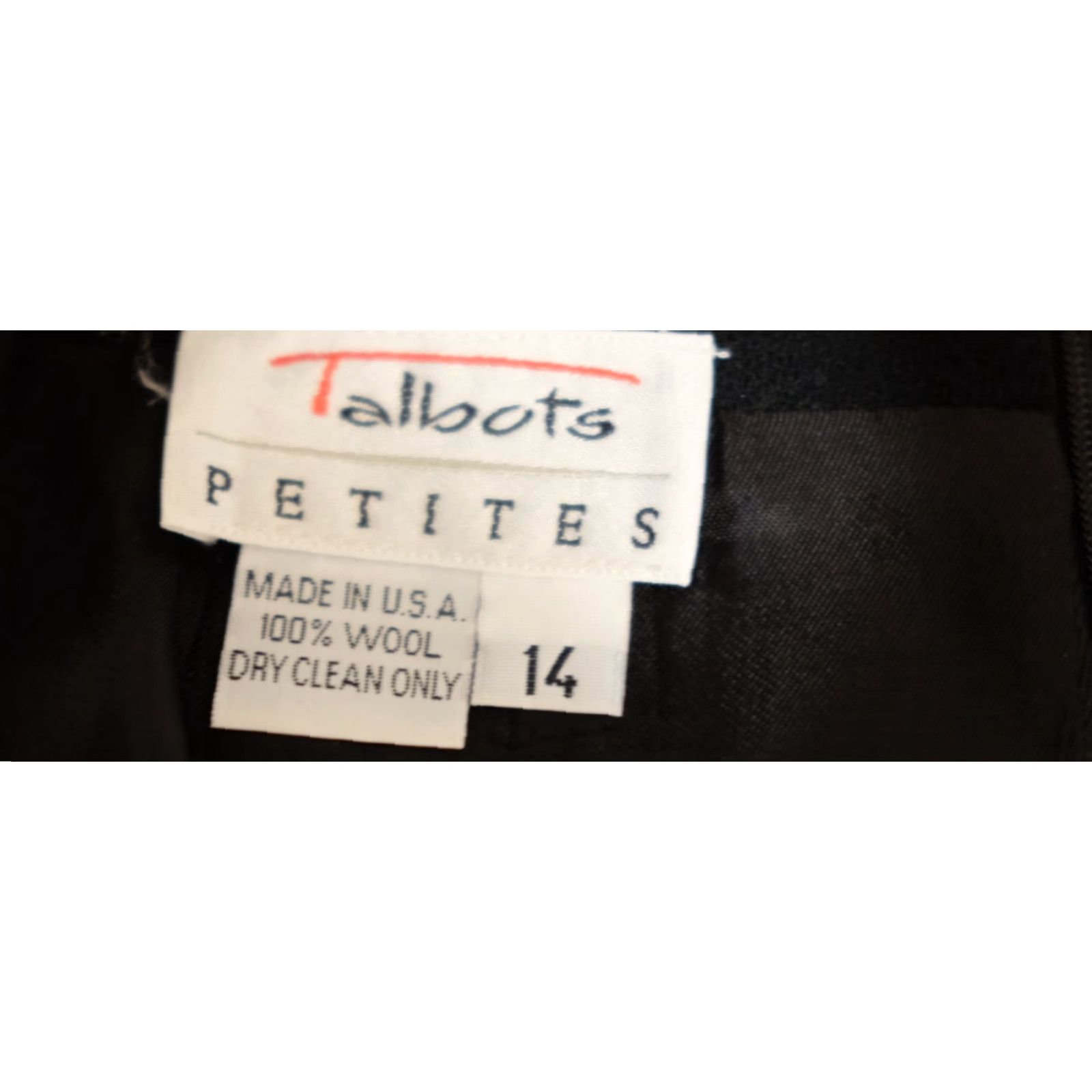 Talbots Talbots Petite 100% Wool Straight Pencil Skirt USA Lined Career Size 14 Black Midi Women Skirt Professional Size 36" / US 14 / IT 50 - 7 Thumbnail