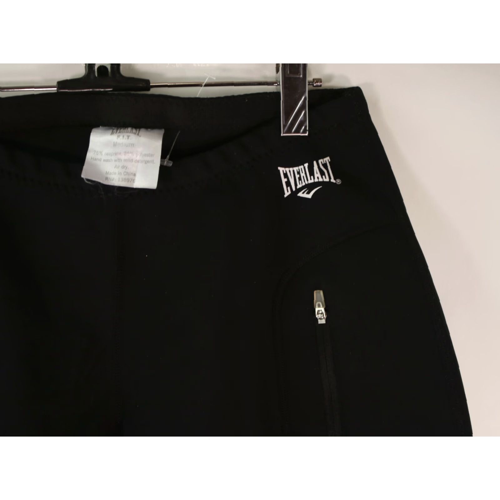 Everlast Everlast FIT Neoprene Sauna Shorts Men M Black 26 Waist Athletic Compression CrossFit Size US 31 - 3 Thumbnail
