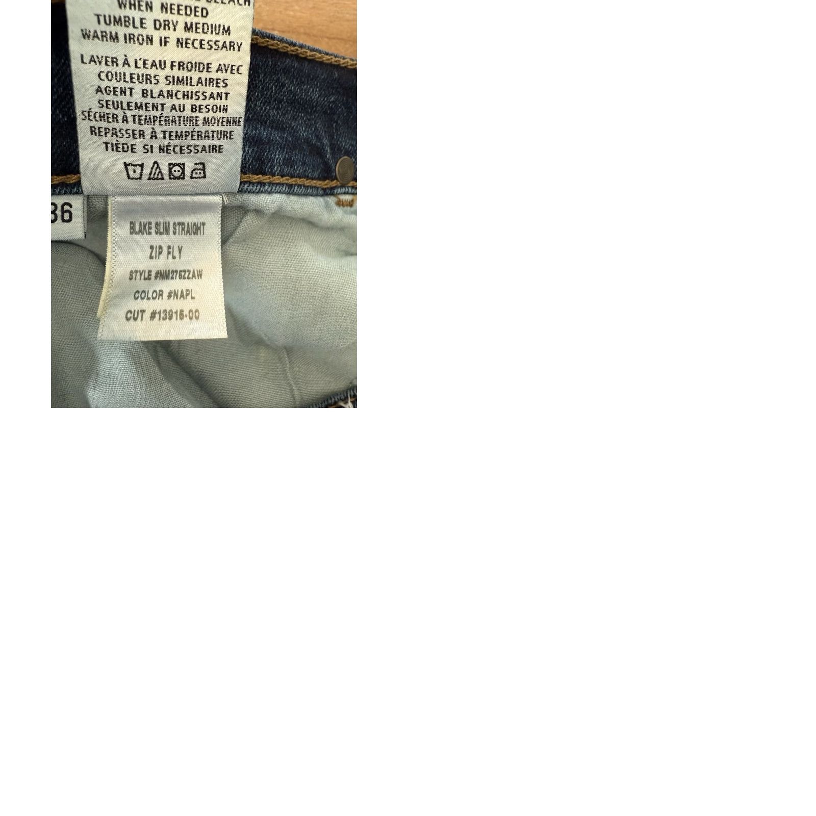Hudson Hudson Jeans Hudson Blake Slim Straight Jeans Mens 36 Denim Blue Splatter 5-Pocket Logo casual slim fit Size US 36 / EU 52 - 9 Thumbnail