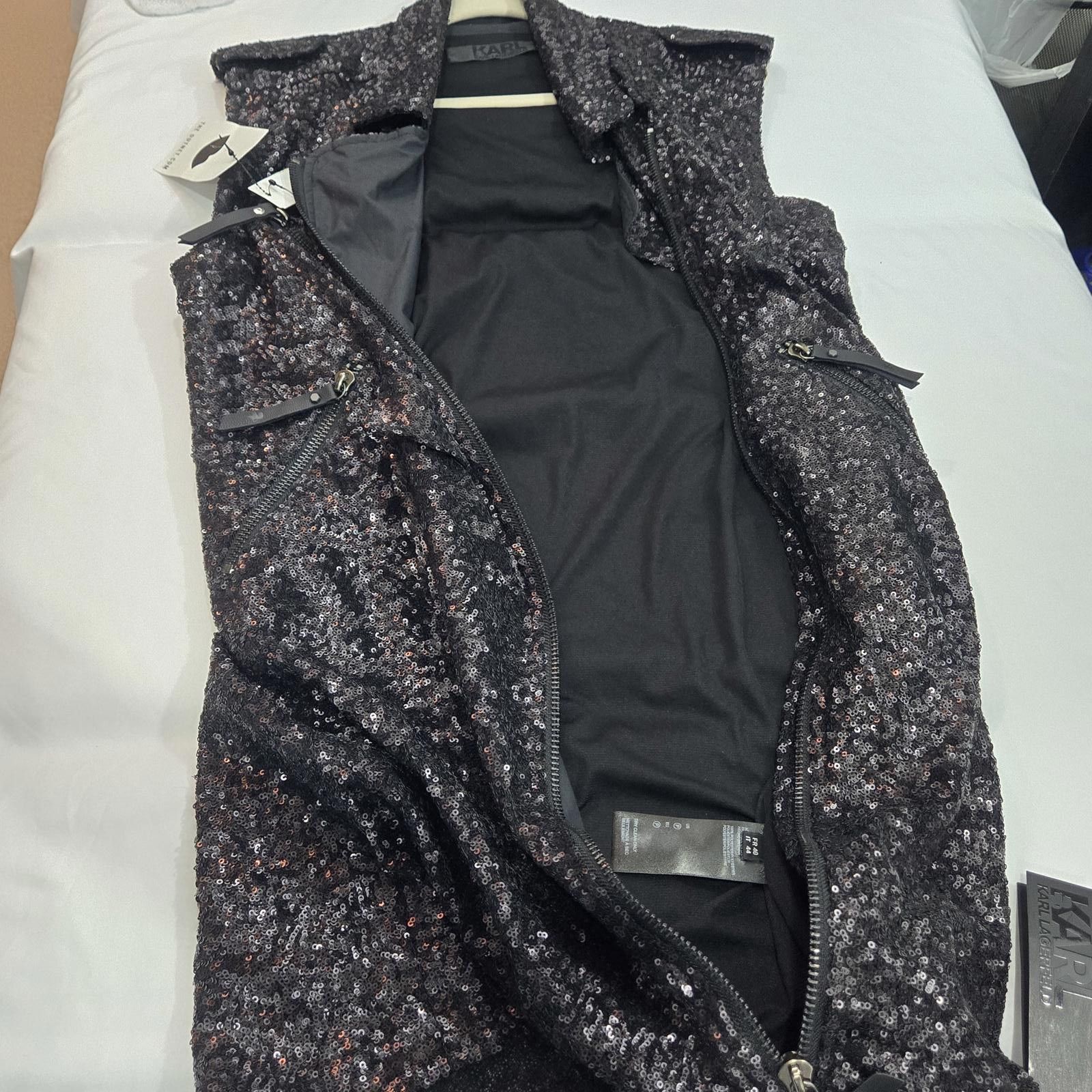 Karl Lagerfeld Karl Lagerfeld Sleeveless Sequin Formal Suit Dress 8 NWT Size M / US 6-8 / IT 42-44 - 10 Thumbnail