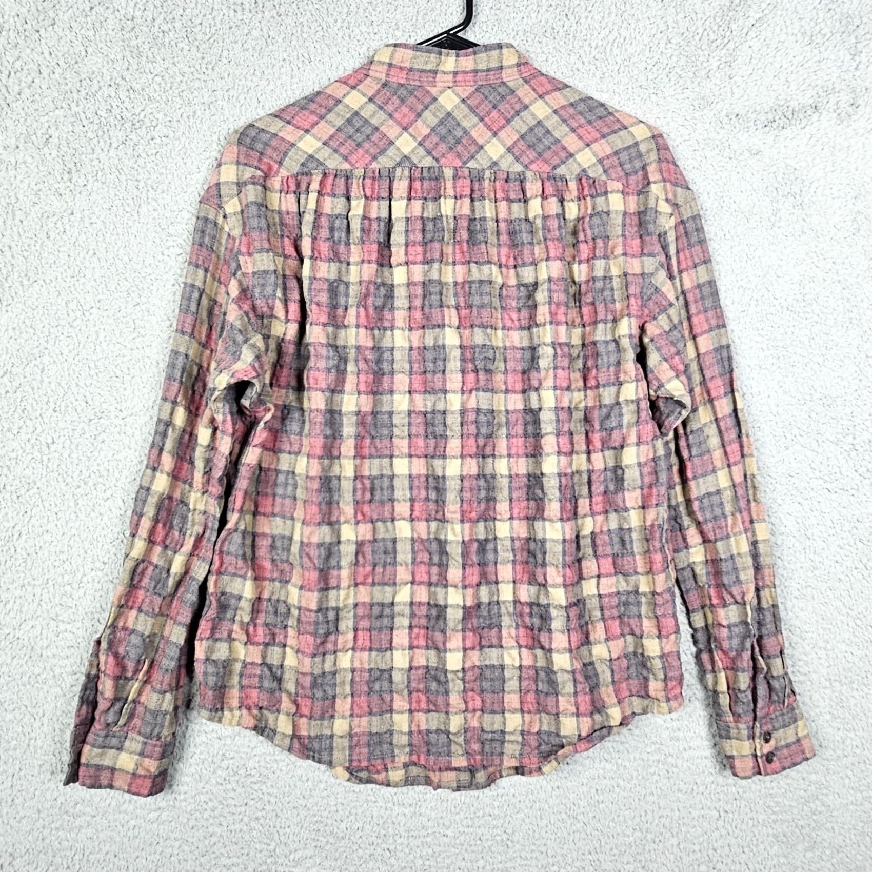 CLOSED Closed Women’s plaid check Button Up Shirt M Casual Multicolor Cotton Polyester Long Sleeve Regular Adults Womens Size M / US 6-8 / IT 42-44 - 2 Thumbnail