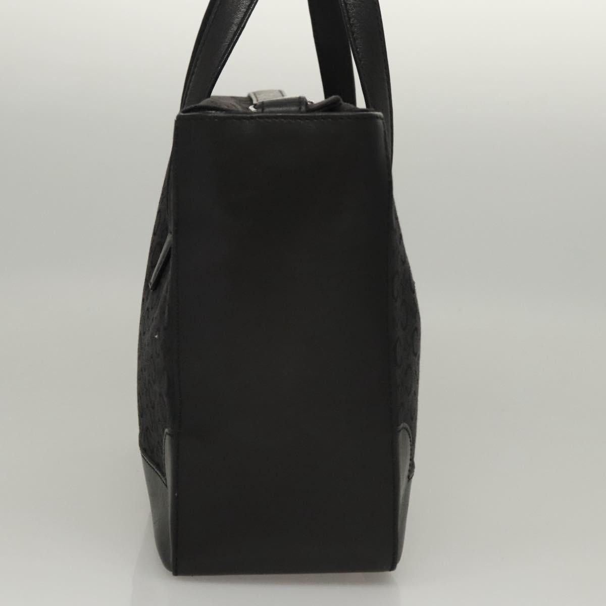 Celine CELINE C Macadam Canvas Hand Bag Black Size ONE SIZE - 4 Thumbnail