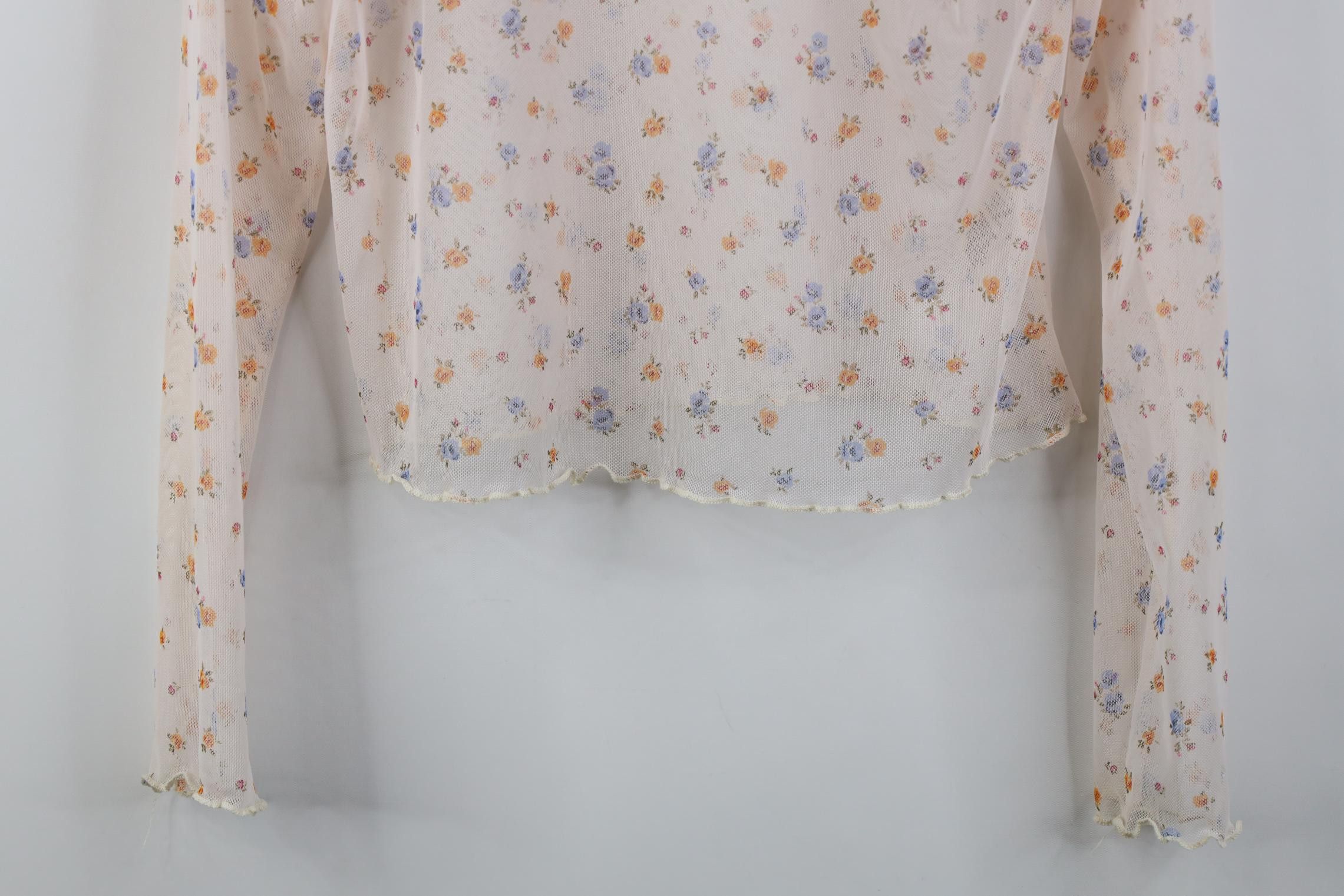 Vintage Vintage Y2K Babydoll Fairy Mesh Long Sleeve T-Shirt USA Size L / US 10 / IT 46 - 3 Thumbnail
