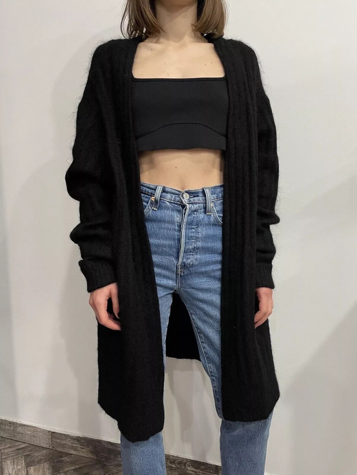 Acne Studios Acne Studios Raya Short Rib Mohair Wool Cardigan Womens Size XS / US 0-2 / IT 36-38 - 1 Thumbnail