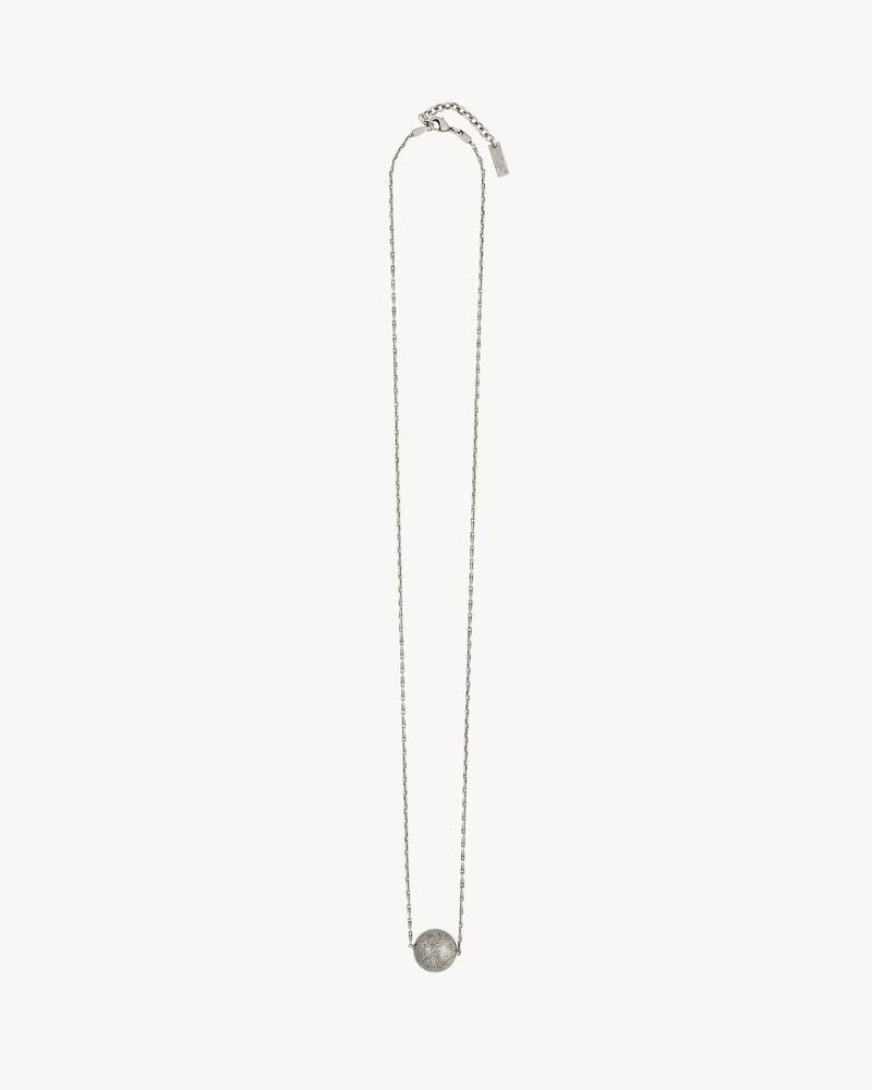 Saint Laurent Paris o1bcso1str1224 Size: OS/Spherical Charm Necklace in Silver Size ONE SIZE - 2 Thumbnail