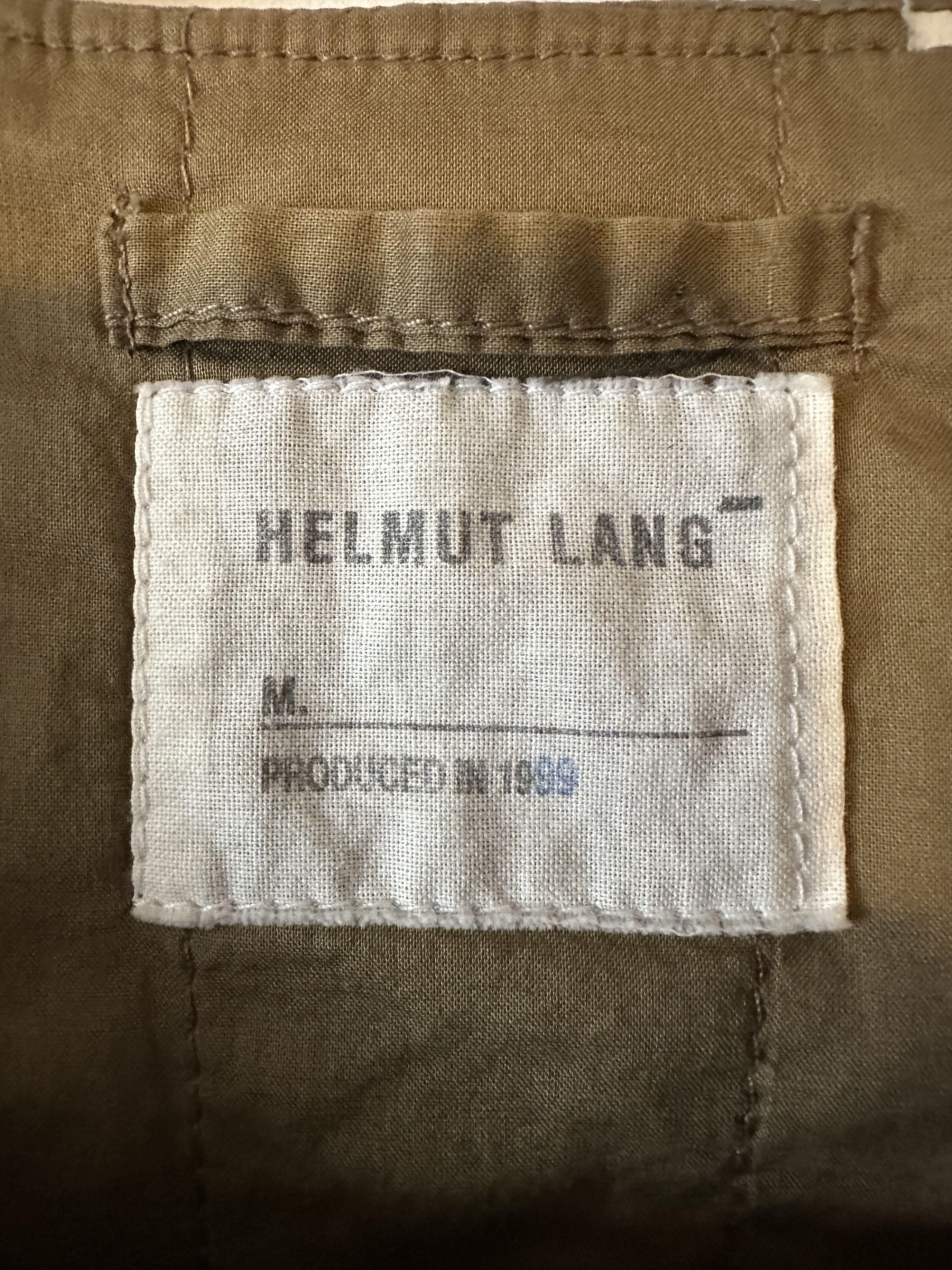 Helmut Lang Helmut Lang Vintage Military Beige Vest Size US S / EU 44-46 / 1 - 2 Thumbnail