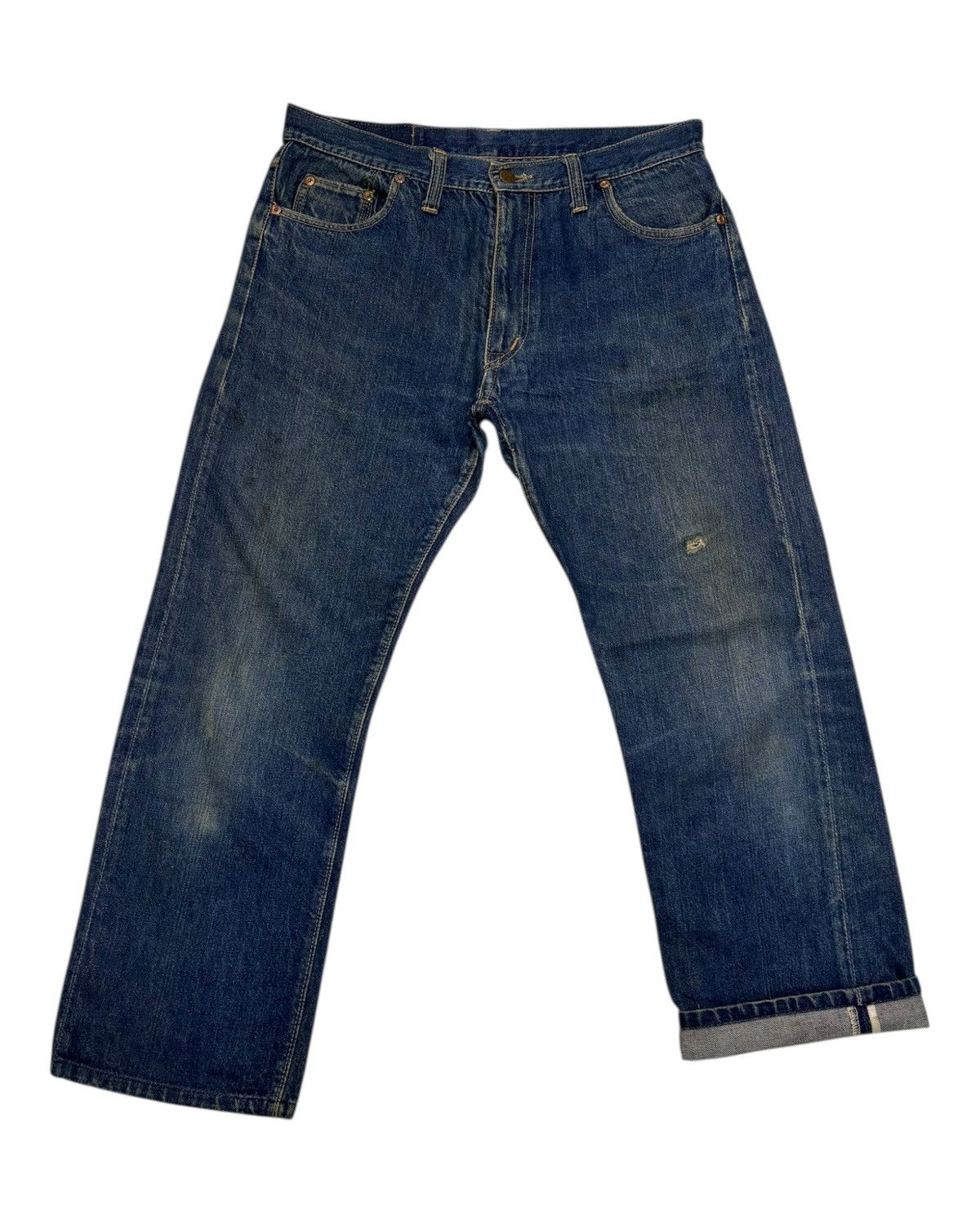 Big John × If Six Was Nine × Vintage Vintage BIG JOHN Half Selvedge Japan Denim Jeans Size US 32 / EU 48 - 1 Thumbnail