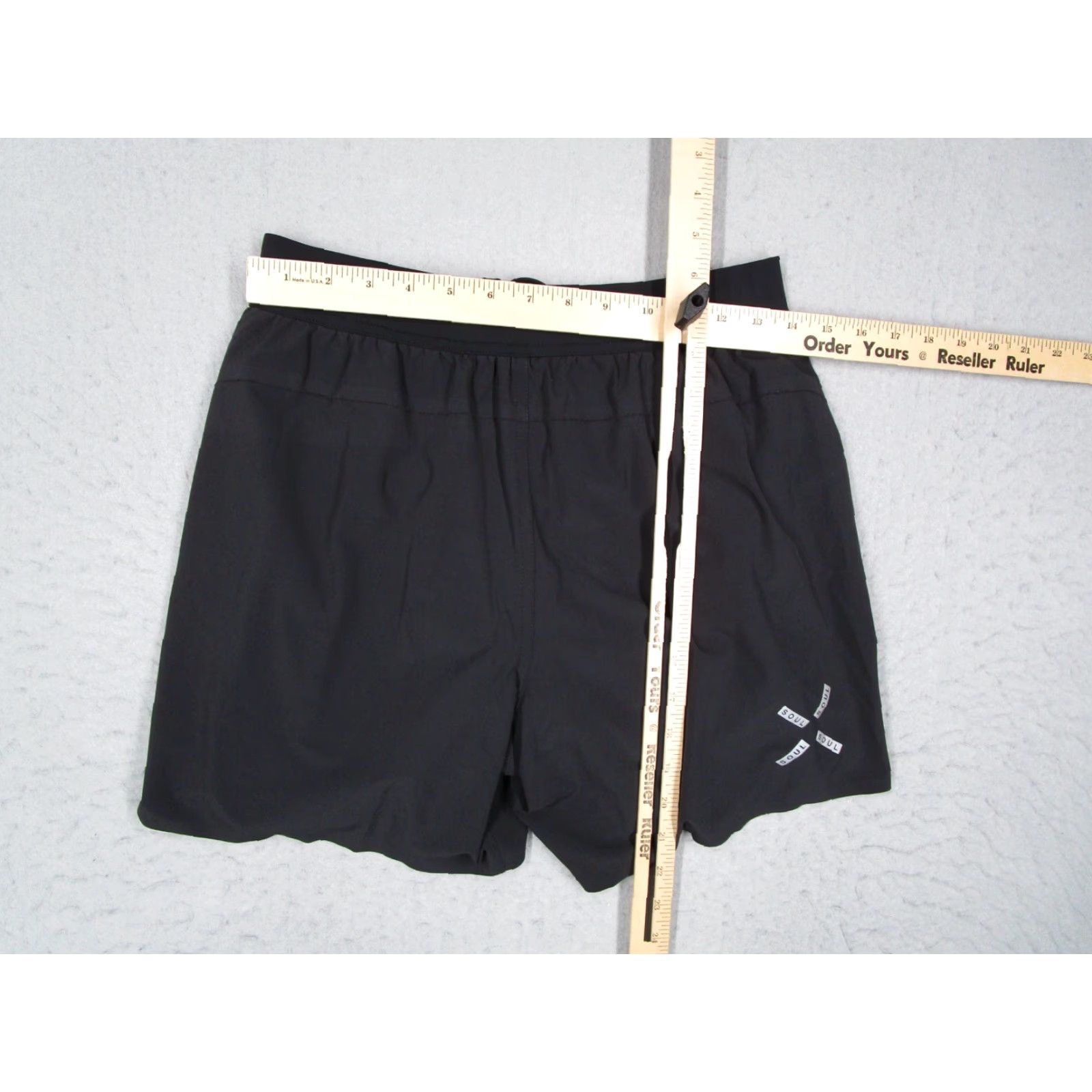 Ten Thousand Ten Thousand Mens Small Black Interval 7" Lined Shorts with Drawstring Pockets Logo Sports Beach 90s Mens Size US 29 - 7 Thumbnail