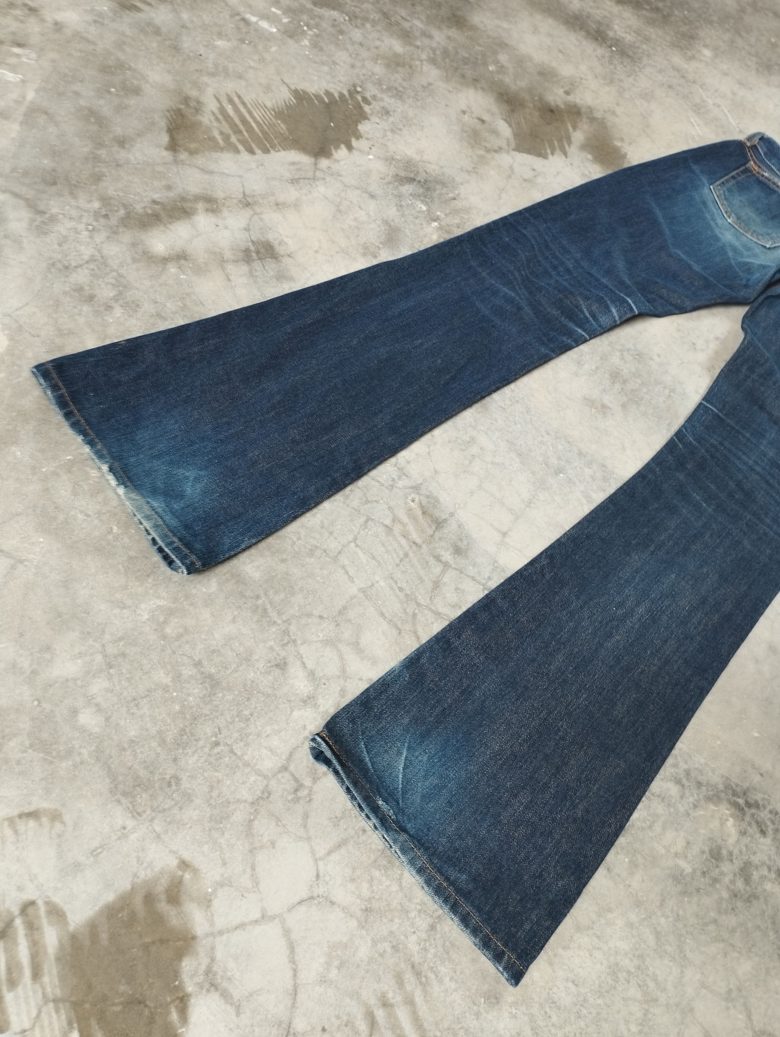 Tornado Mart Flare Jeans Made In Jpan Mud Rusty Black By Moussy Bootcut Size 24" / US 00 / IT 34 - 5 Thumbnail