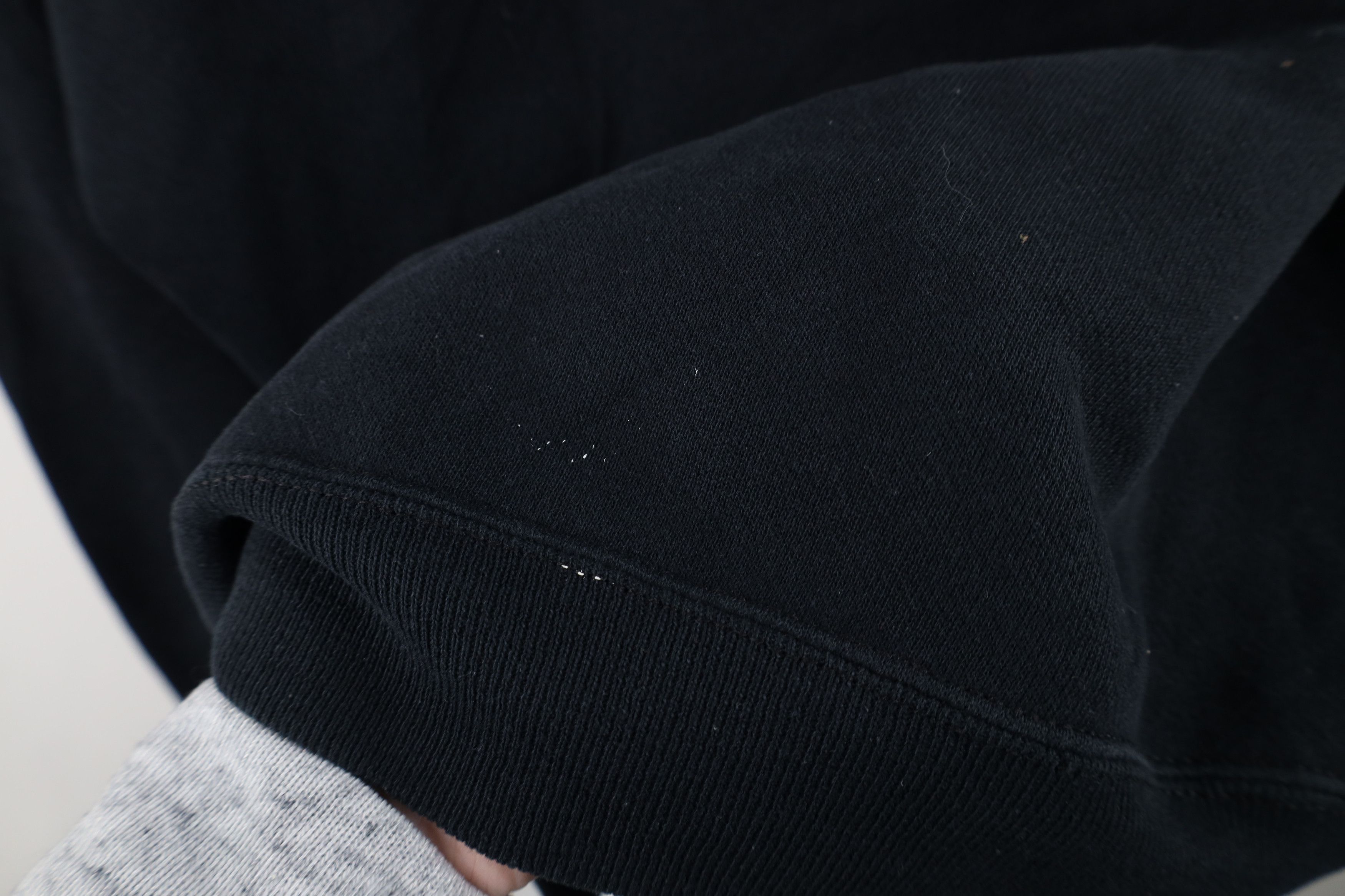 Vintage Vintage 80s 90s Distressed Blank Gusset Sweatshirt Black USA Size US XL / EU 56 / 4 - 8 Thumbnail