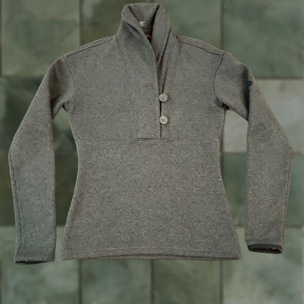 The North Face The North Face Womens Gray Sweatshirt Extra Small XL Button Fleece Shawl Sweater Size XS / US 0-2 / IT 36-38 - 1 Thumbnail