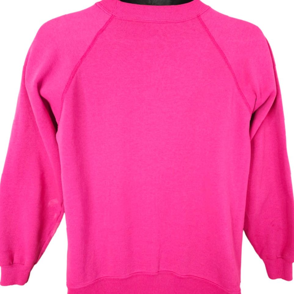 Hanes VINTAGE Hanes Sweatshirt Mens Small Pink 90s Animals Horses Dogs Cats Crew Neck Cotton Blend Long Sleeve Made In USA 80s 90s Animal Rescue Size US S / EU 44-46 / 1 - 4 Thumbnail