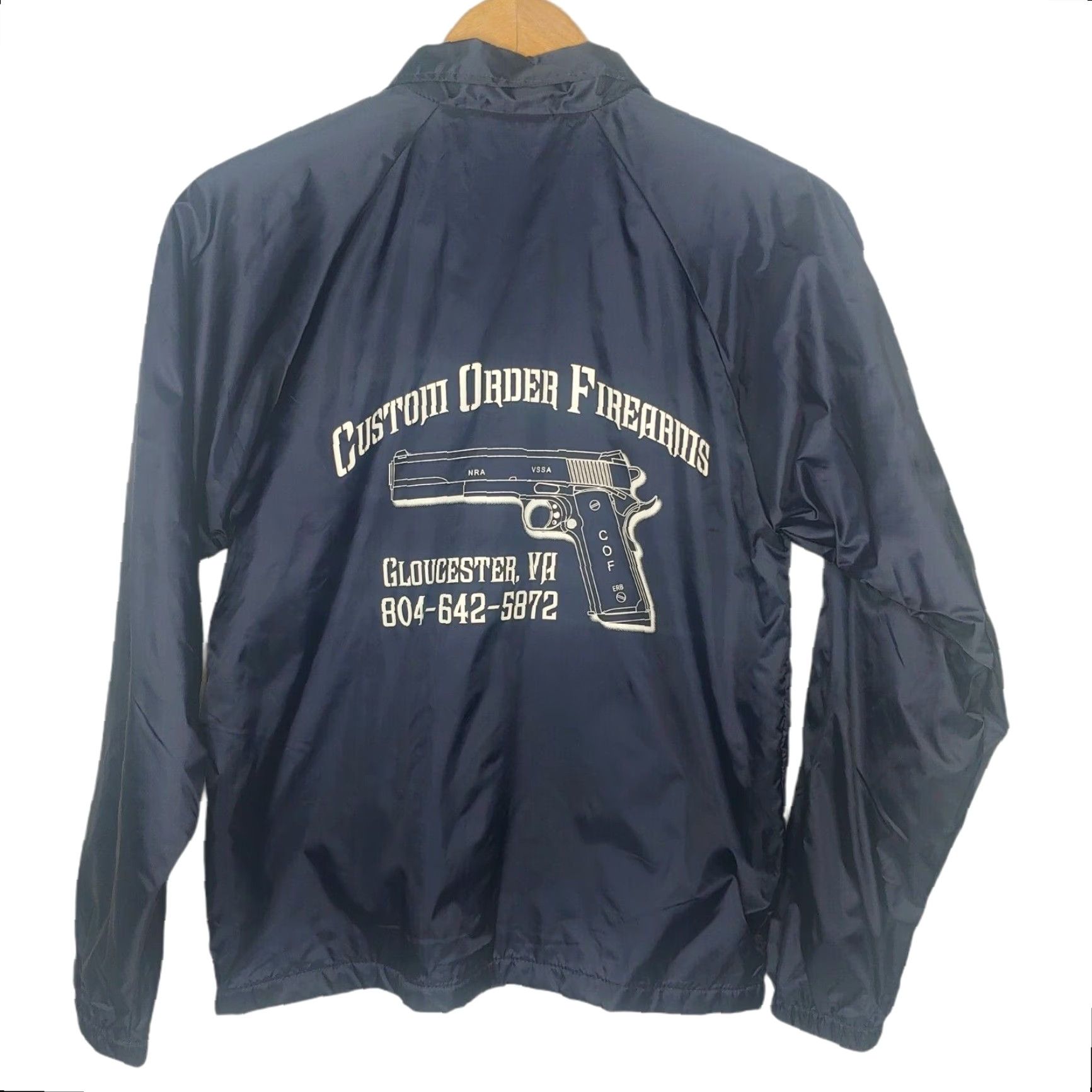 Augusta Sportswear VINTAGE Custom Order Firearms Jacket S Gloucester VA Augusta Sportswear Snap Nylon Size US S / EU 44-46 / 1 - 2 Thumbnail