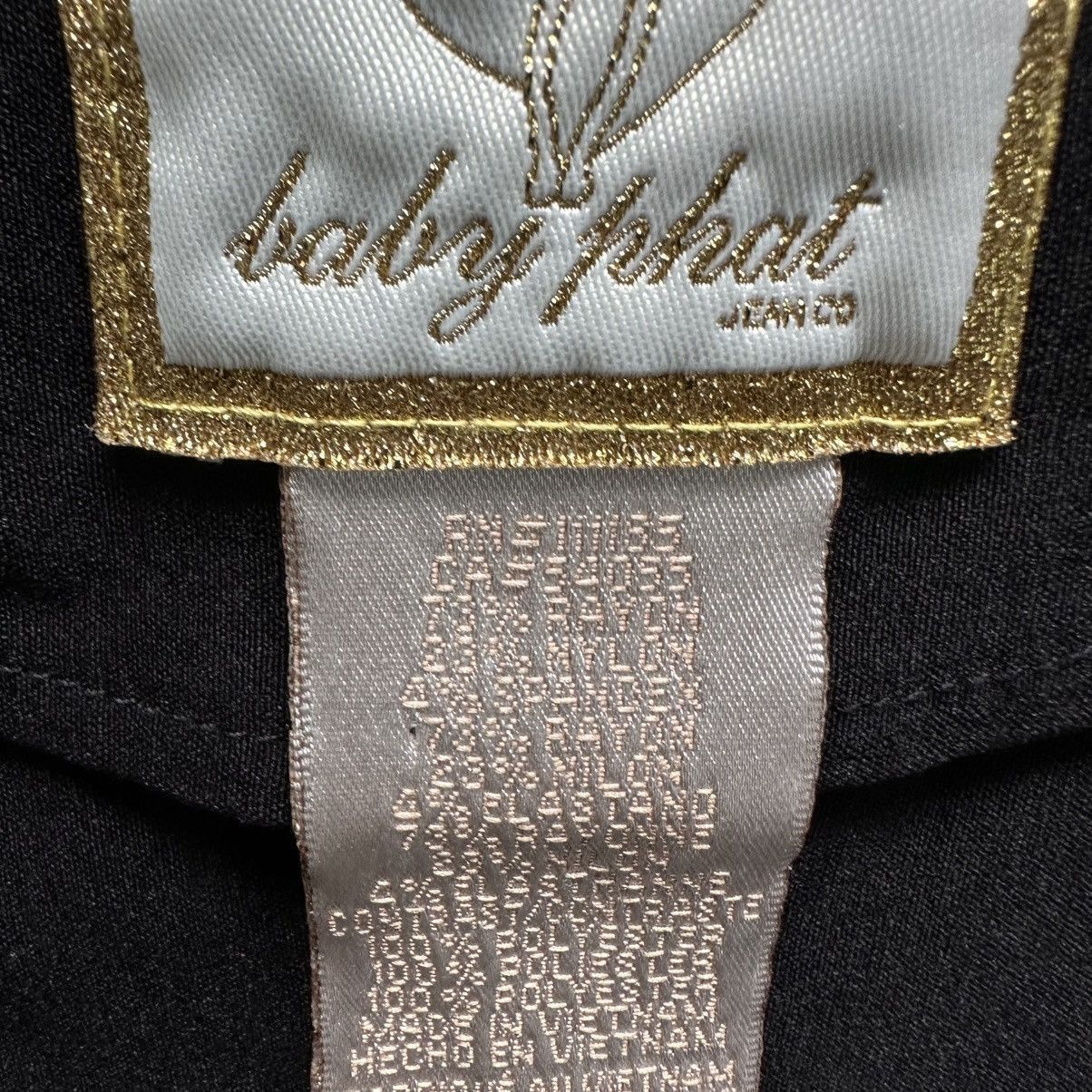 Vintage Baby Phat Gold Cat Satin Trim Frilly Cuff Black Blazer XL Size XL / US 12-14 / IT 48-50 - 2 Thumbnail