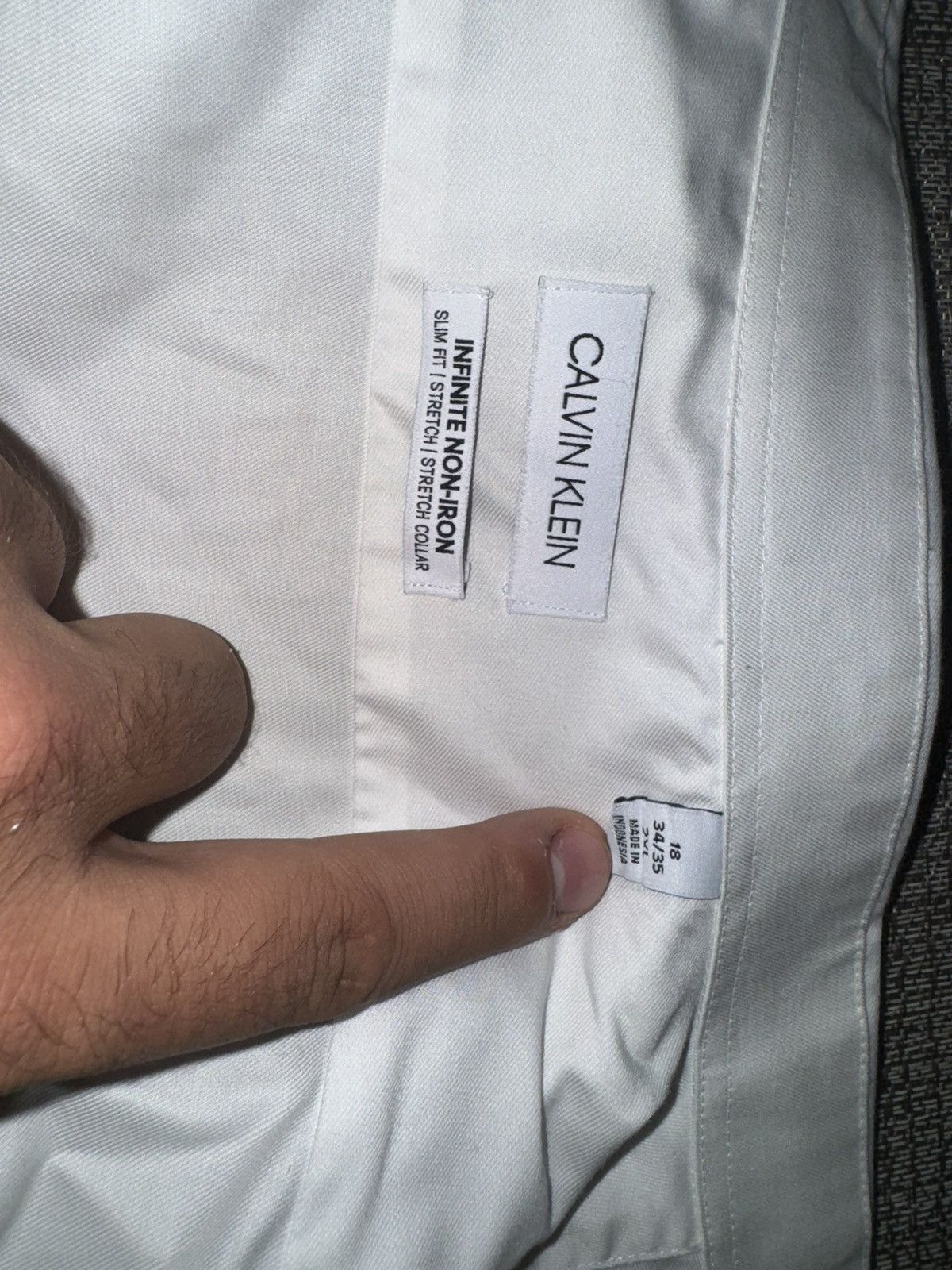 Calvin Klein Calvin Klein White Dress shirt button down Size US XXL / EU 58 / 5 - 4 Thumbnail