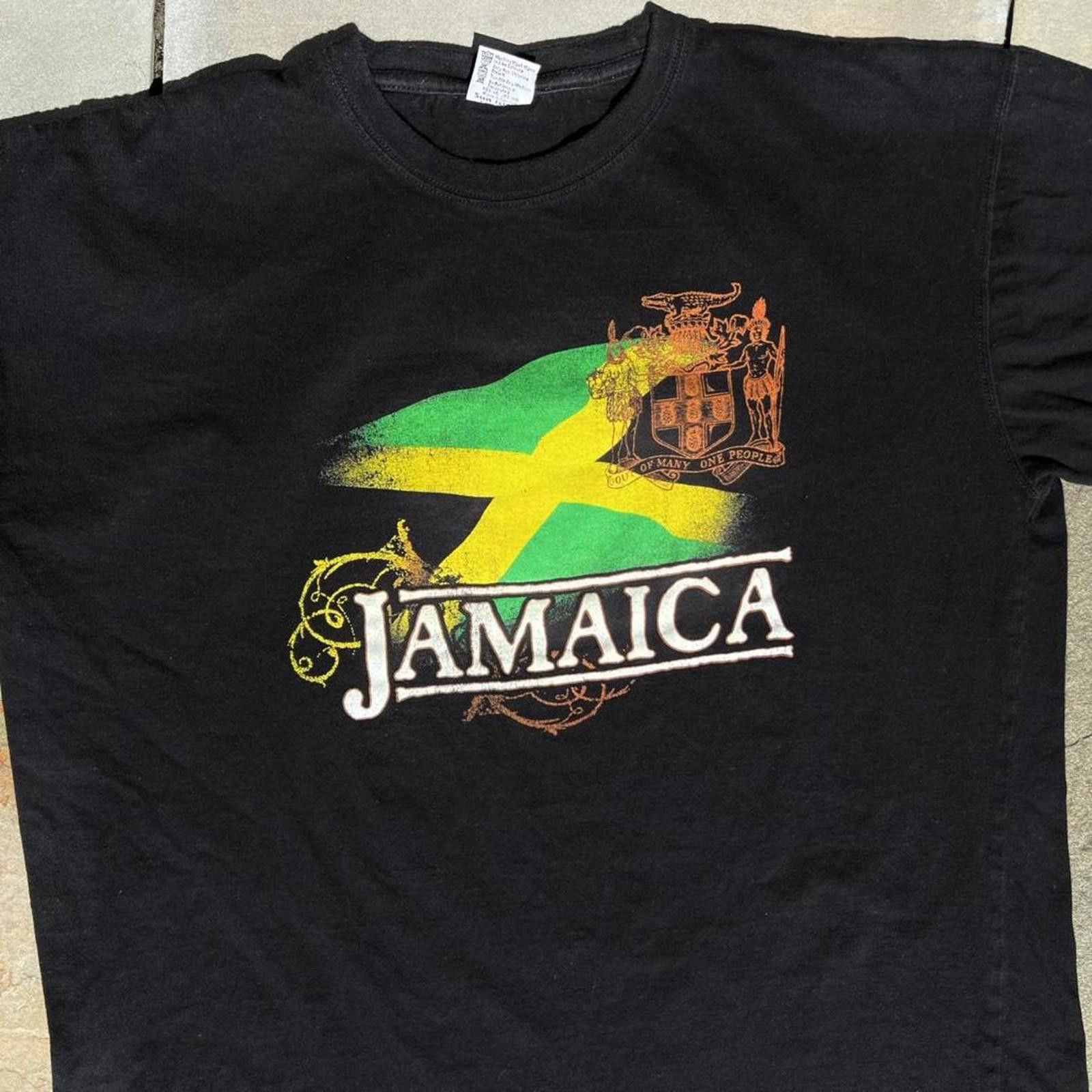 Vintage Vintage Y2K Jamaica Black T-shirt Size US XL / EU 56 / 4 - 2 Thumbnail