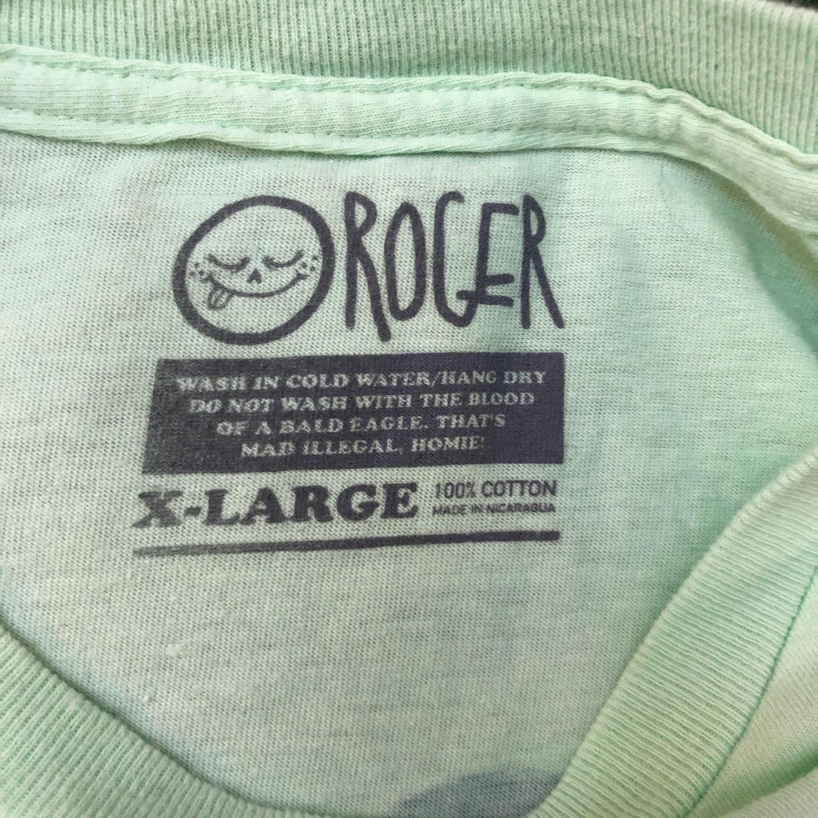 Other Mint Green Roger Skate Co. Smile/Scorpion Logo Graphic Tee Size US XL / EU 56 / 4 - 4 Thumbnail