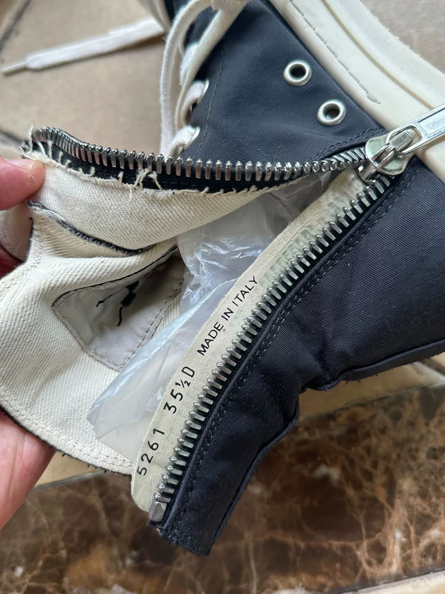Rick Owens Drkshdw Rick Owens Drkshdw High-Top Sneakers Size US 5.5 / EU 38 - 3 Thumbnail