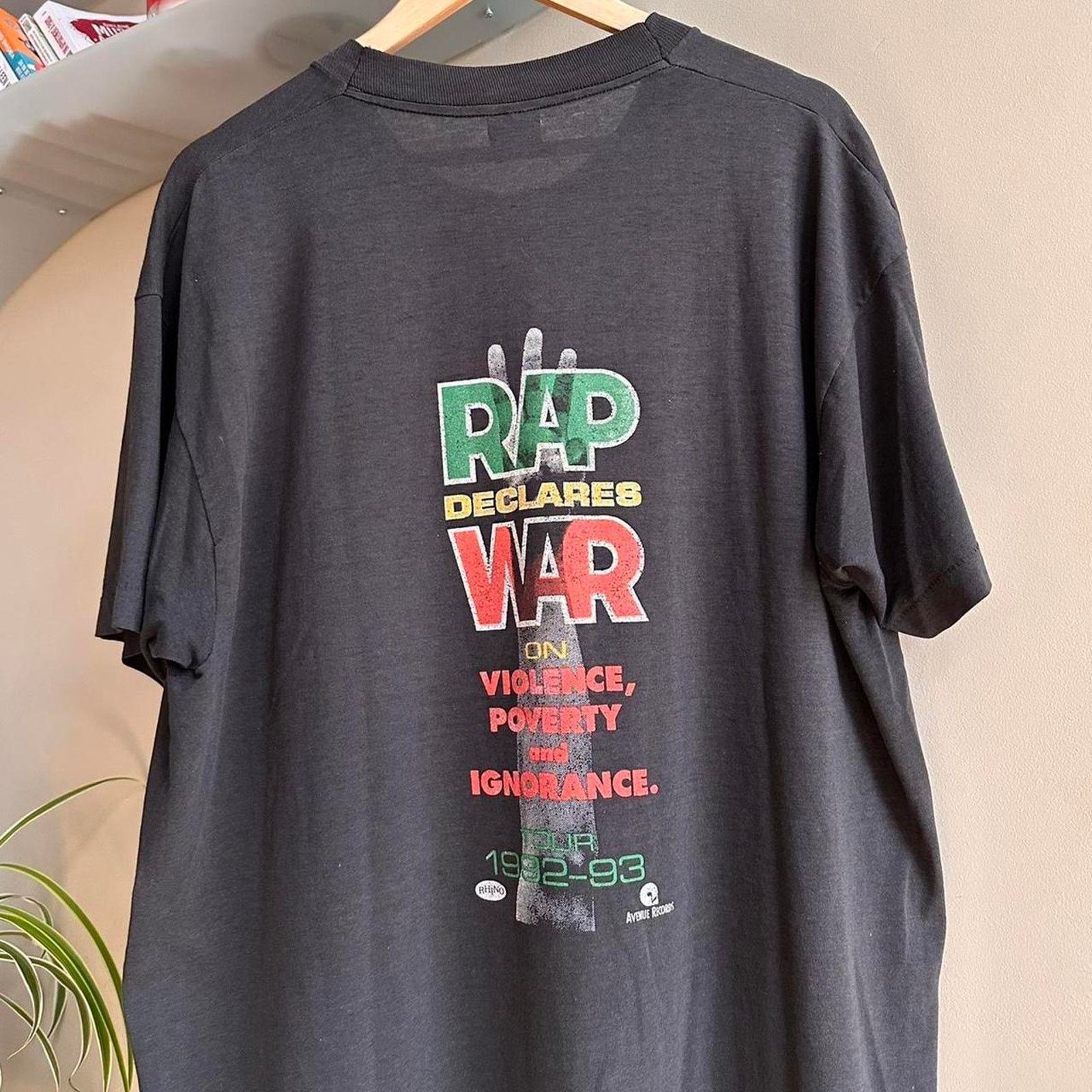 Fruit Of The Loom × Rap Tees × Vintage Vintage 1992/1993 Rap Declared War Shirt Size US XL / EU 56 / 4 - 6 Thumbnail