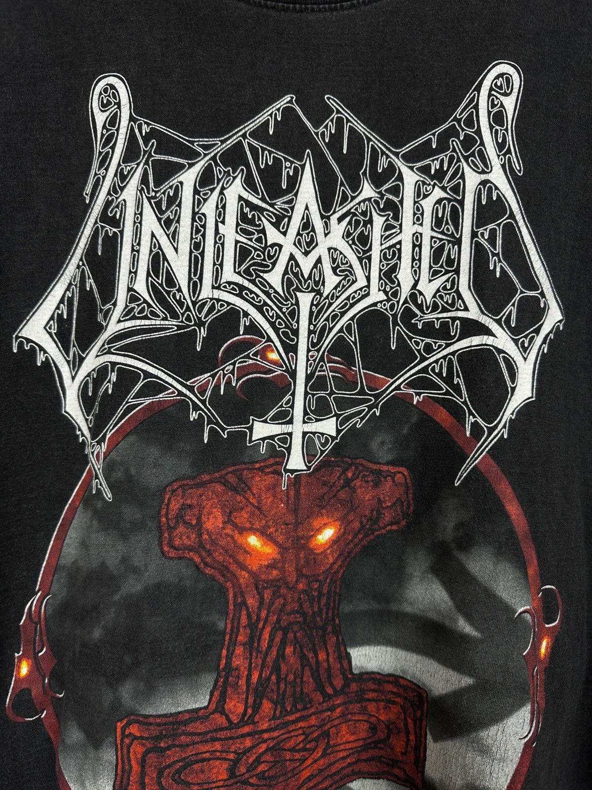 Band Tees 2005 Vintage Unleashed Death Metal Victory Band T-Shirt Size US XL / EU 56 / 4 - 8 Thumbnail