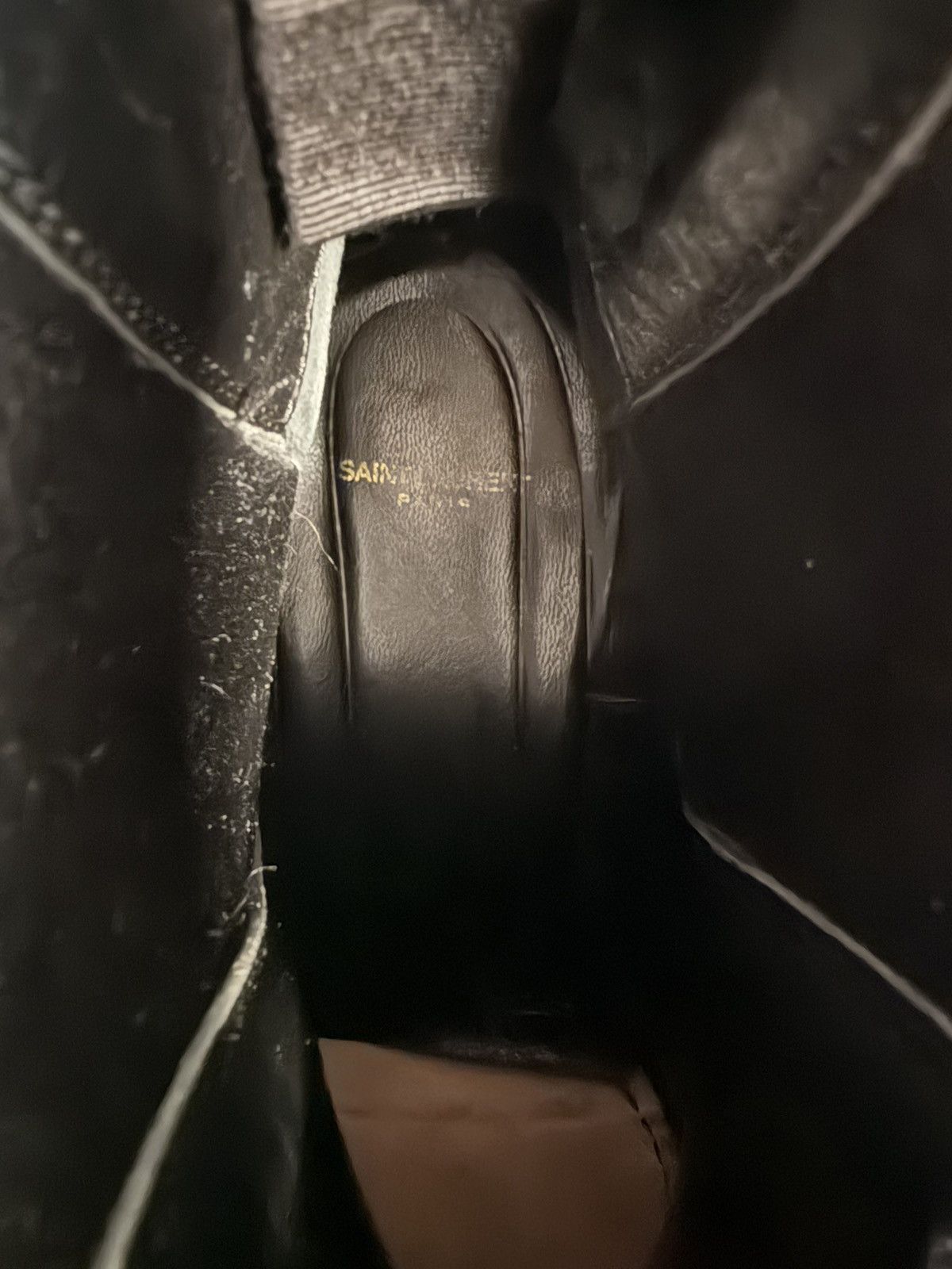 Saint Laurent Paris Saint Laurent Wyatt Black Chelsea Boots Size US 12 / EU 45 - 5 Thumbnail