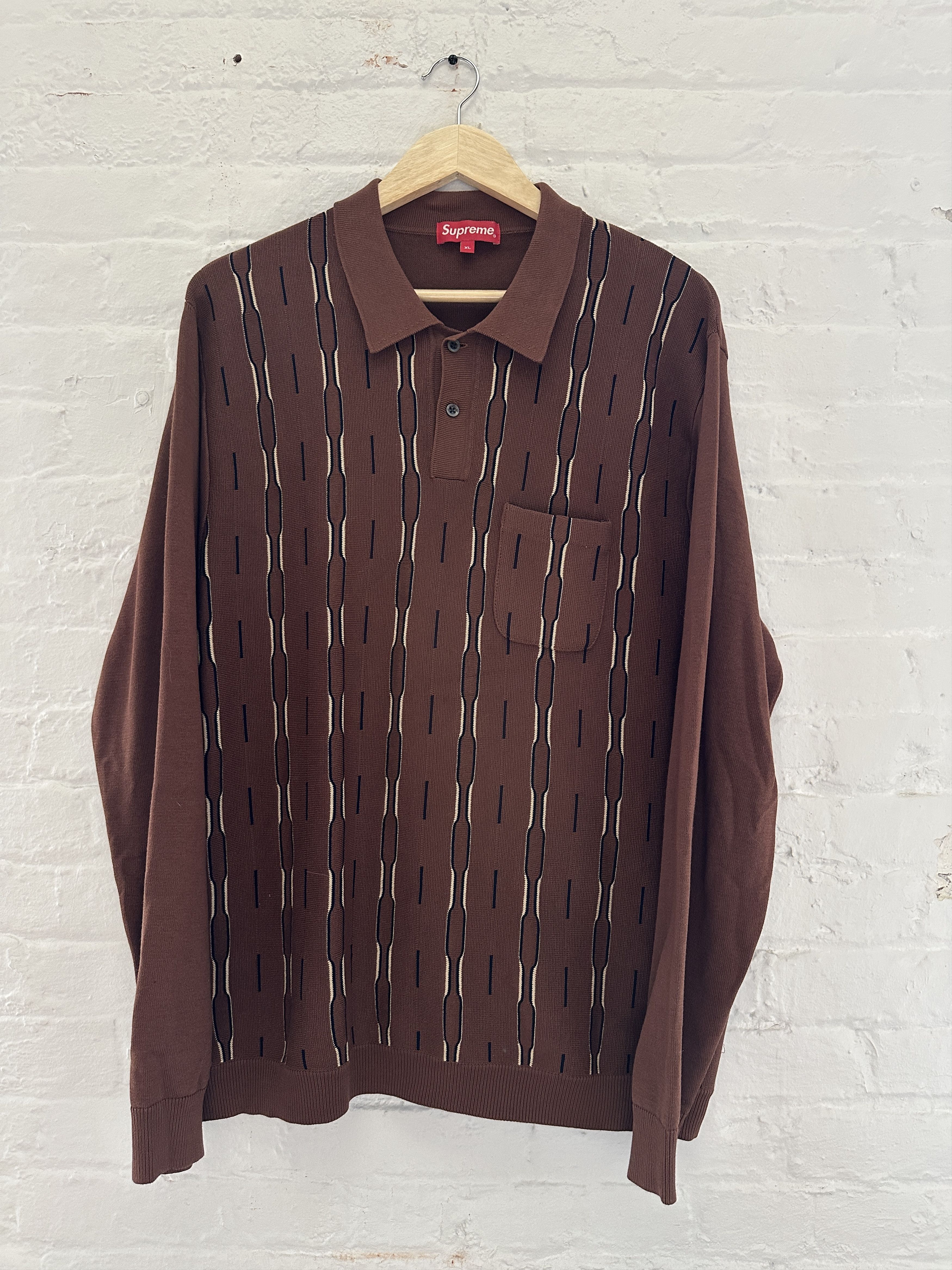 Supreme Supreme Knit Quarter Button Up Size US L / EU 52-54 / 3 - 1 Thumbnail