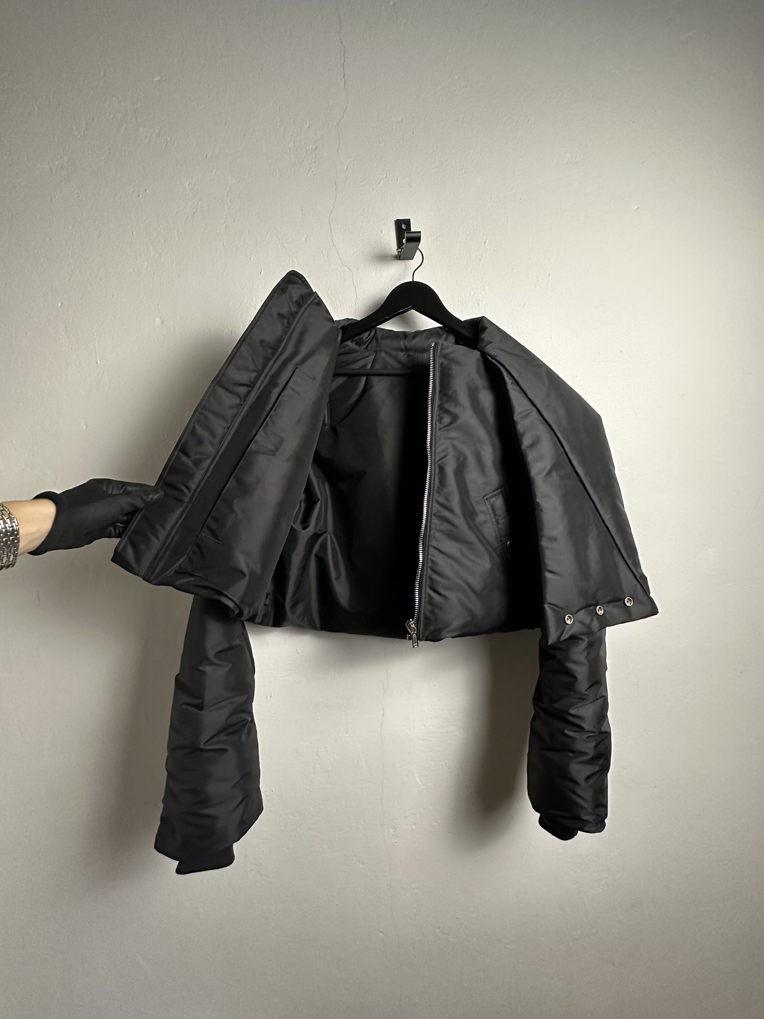 Rick Owens Rick Owens FW18 Sisyphus Cropped Funnel Neck Jacket Size US S / EU 44-46 / 1 - 3 Thumbnail