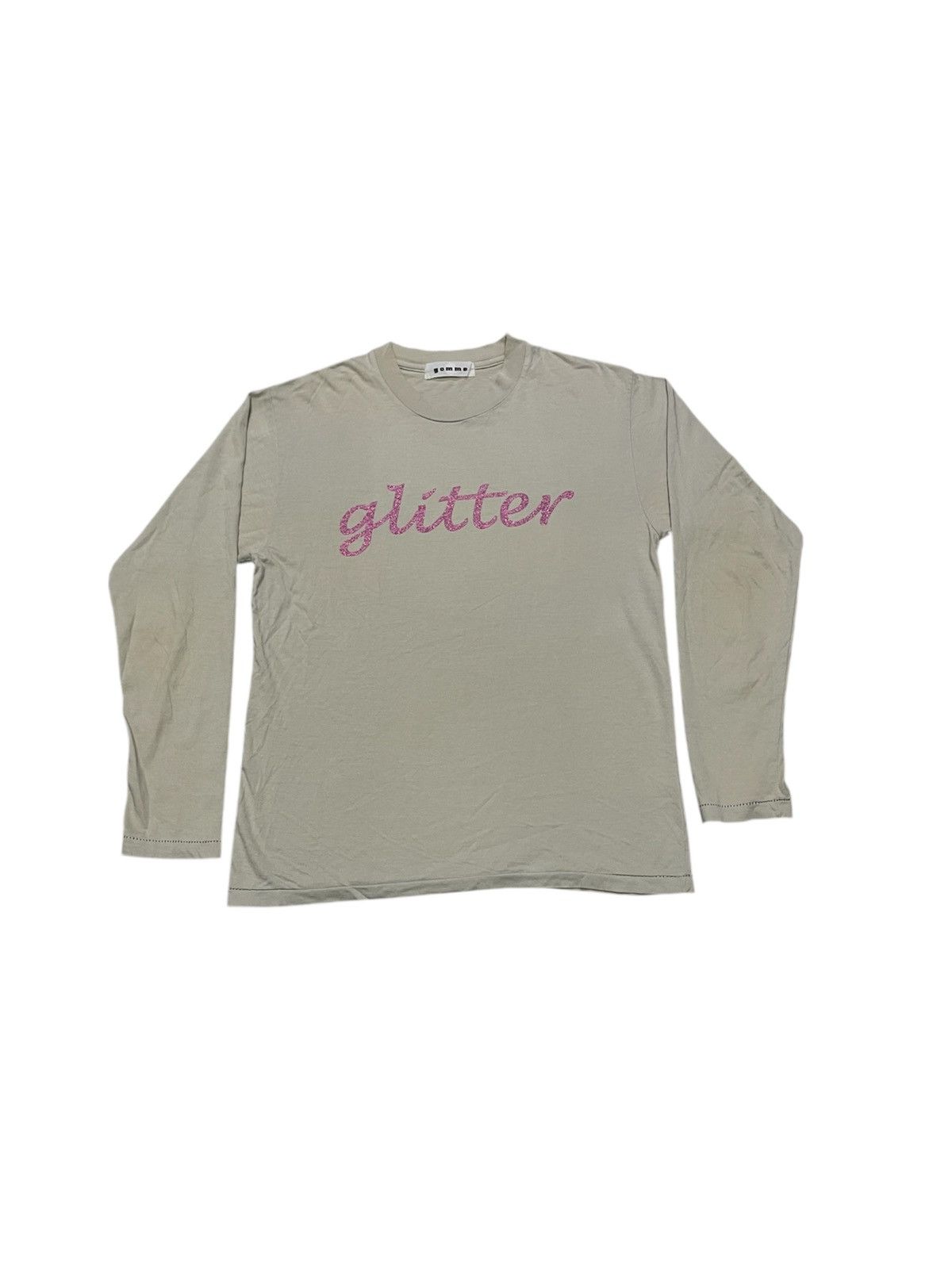 gomme 1990s GOMME “GLITTER SHADOW” LONG SLEEVE SHIRT RARE Size US S / EU 44-46 / 1 - 2 Thumbnail