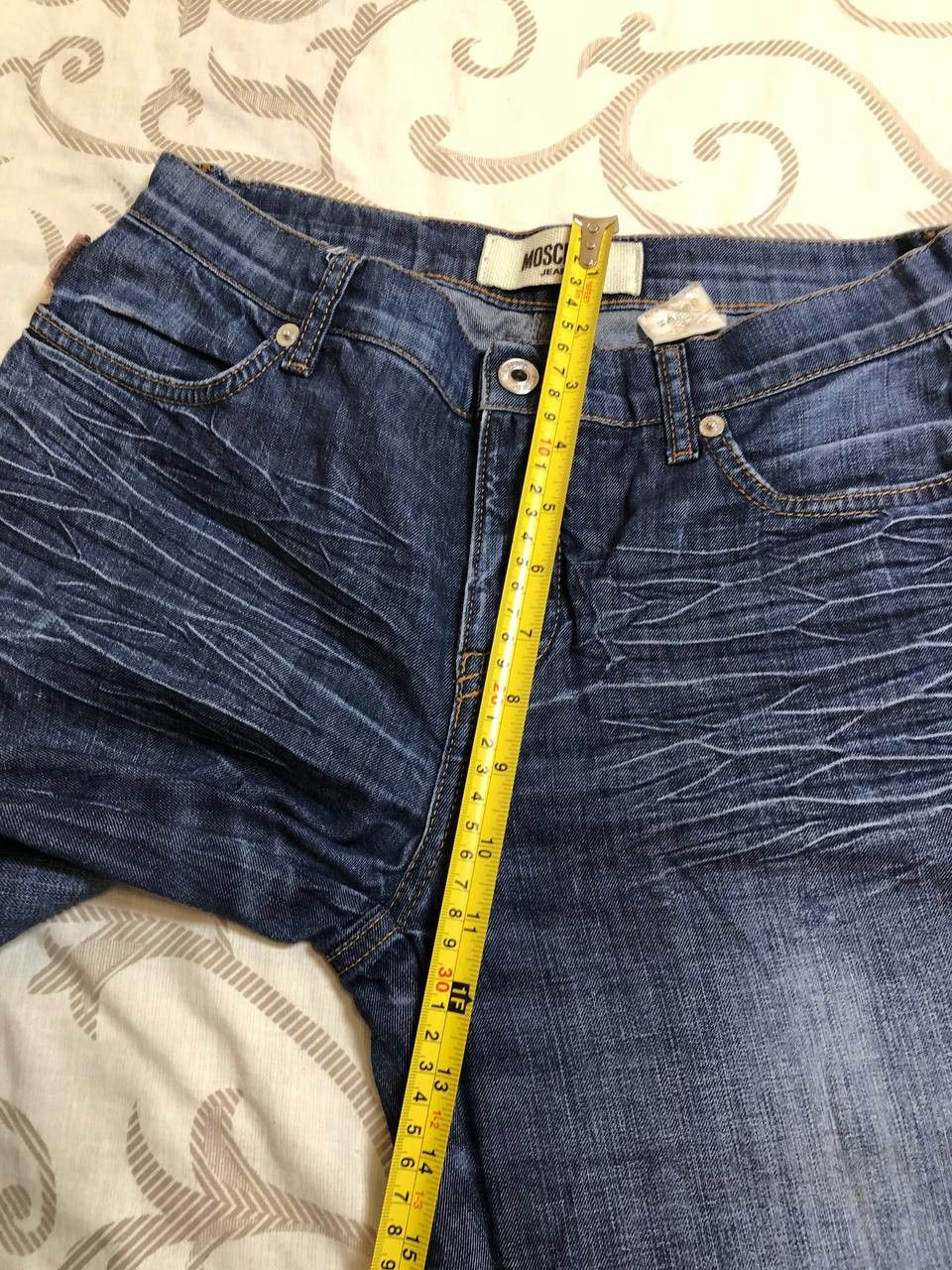 Moschino Vintage 90s Moschino Washed Denim Jeans Size 27" / US 4 / IT 40 - 12 Thumbnail