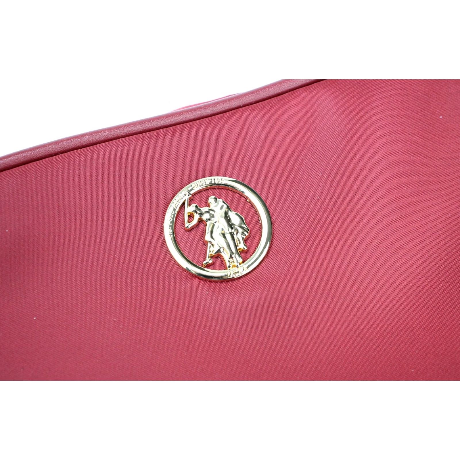 Vintage US POLO ASSN. Houston Beauty Bag Women's one size Zipped Dark Red Size ONE SIZE - 7 Thumbnail