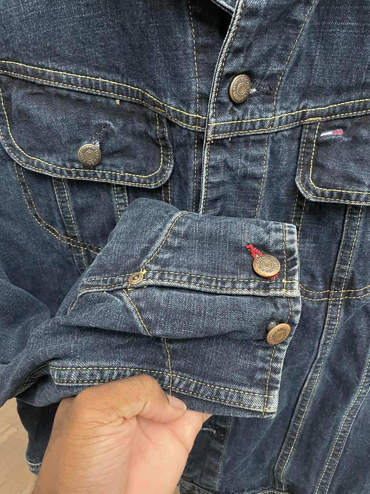 Wrangler Vintage Blue Denim Tommy Hilfiger Trucker Jacket Y2K Levis Size US M / EU 48-50 / 2 - 6 Thumbnail