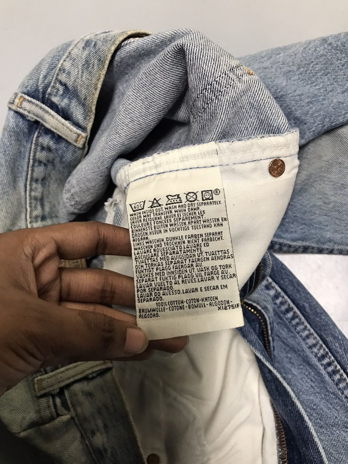 Levi's Vintage Levi’s 615 orange tab damaged denim Size US 36 / EU 52 - 8 Thumbnail