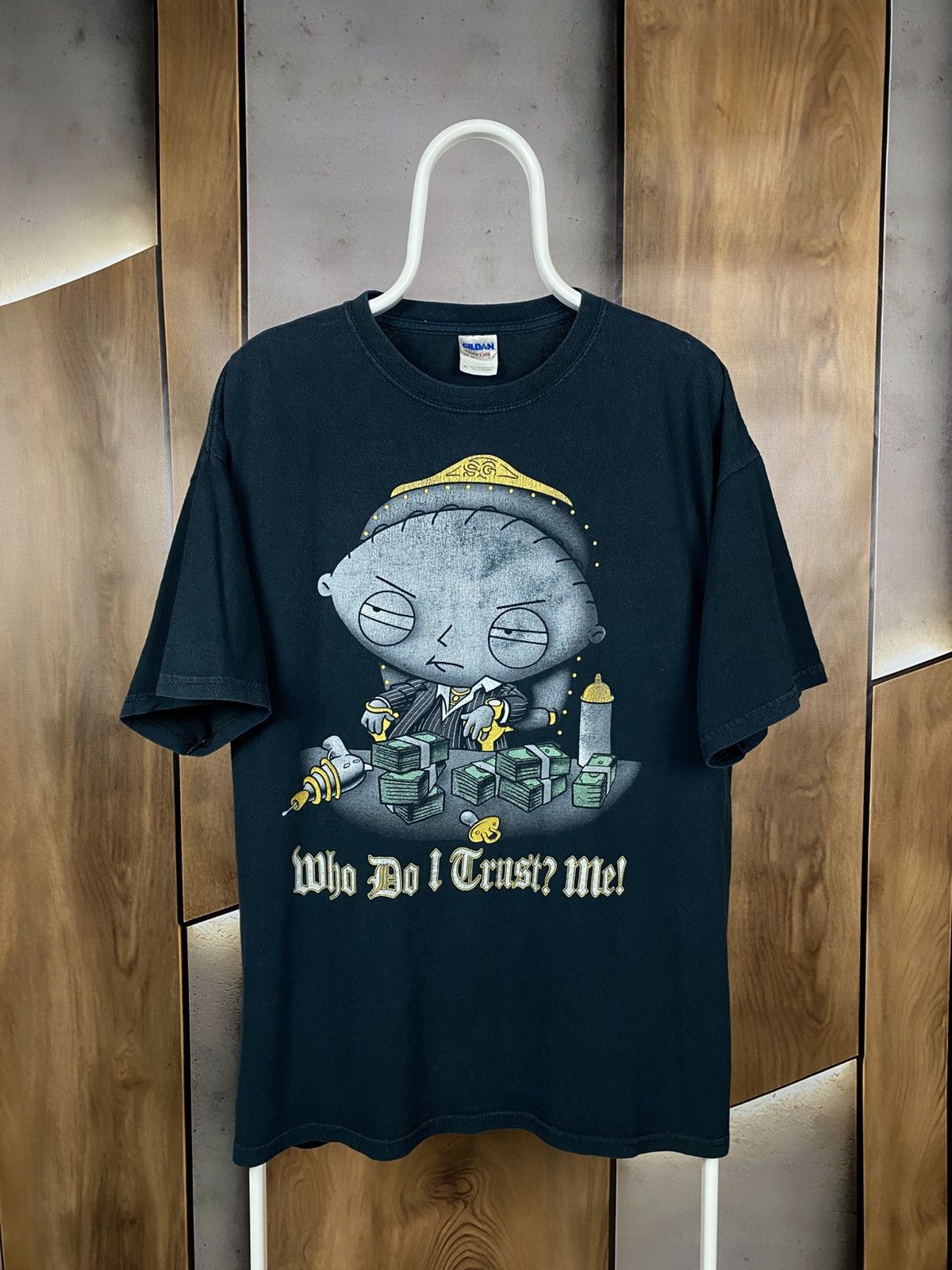 Vintage 🍿Vintage 2000 T-Shirt Family Guy Stevie Who Do I Trust? Me!🍿 Size US XL / EU 56 / 4 - 1 Thumbnail