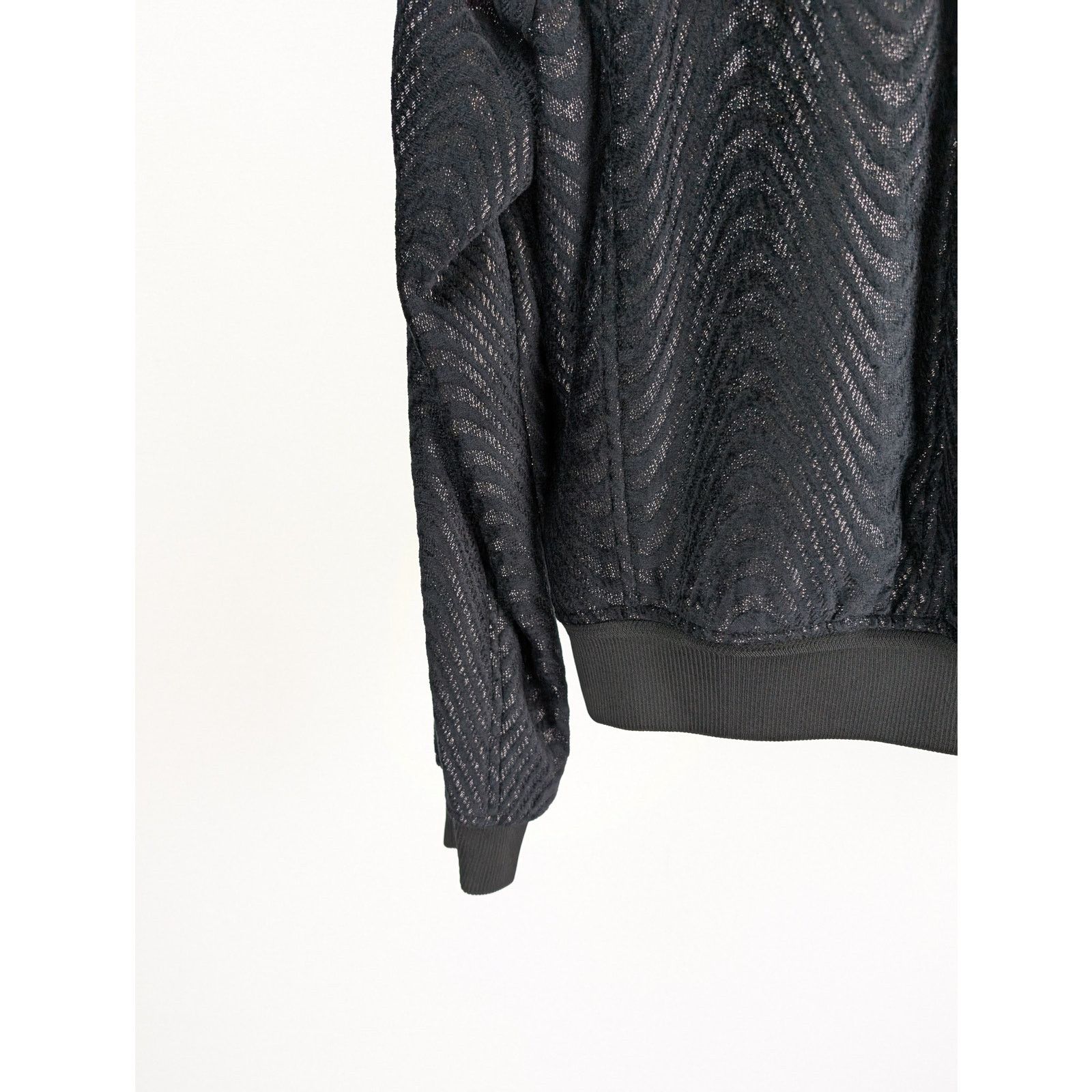 Tom Ford o1rshd1 Wave Jacquard Bomber Jacket in black 48 Size US M / EU 48-50 / 2 - 13 Thumbnail