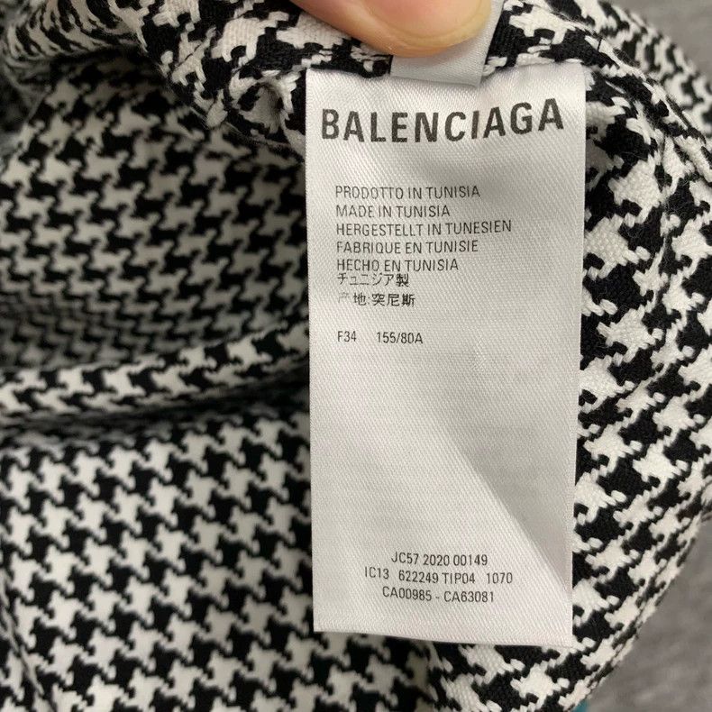 Balenciaga Balenciaga size 34 Glen plaid button lock shirt short-slee Size XS / US 0-2 / IT 36-38 - 5 Thumbnail