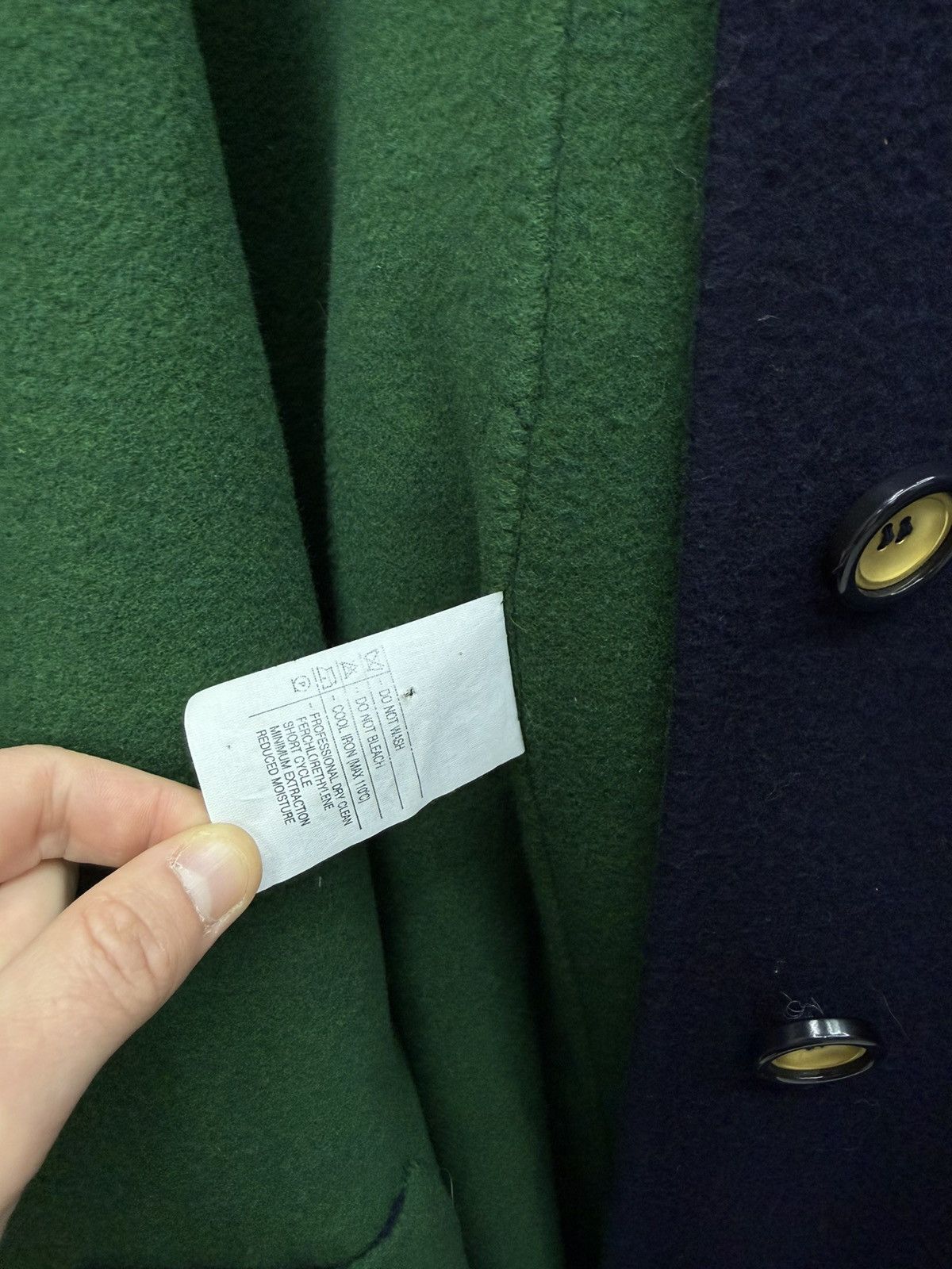 Valentino Valentino Miss V Wool Cape Coat Navy Size 42 Size M / US 6-8 / IT 42-44 - 13 Thumbnail