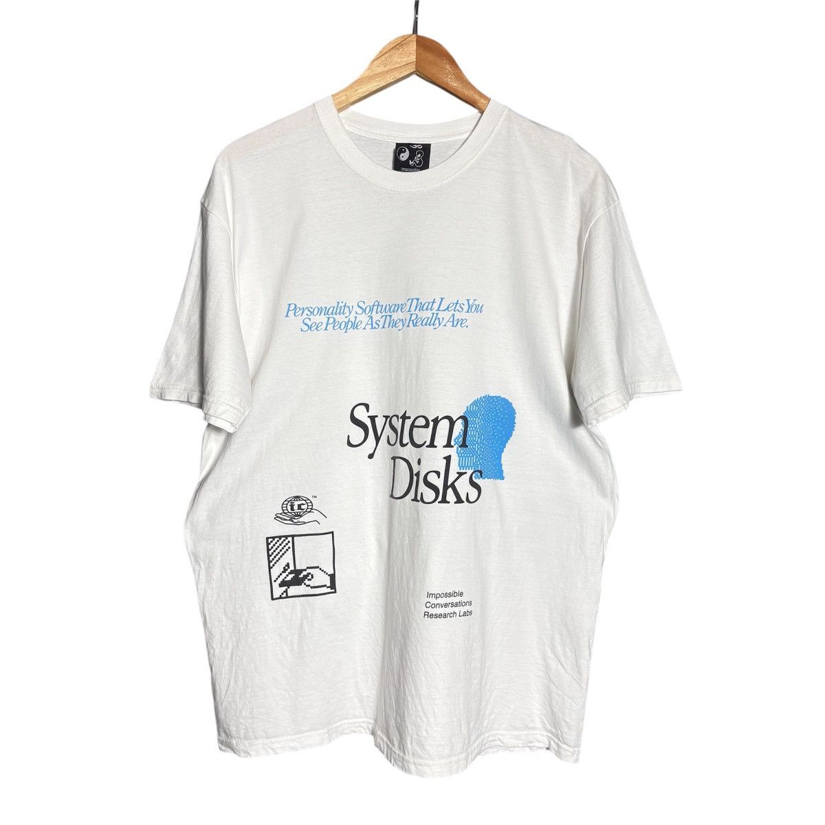 Vintage System Disks Impossible Conversation T Shirt Size US XL / EU 56 / 4 - 1 Thumbnail