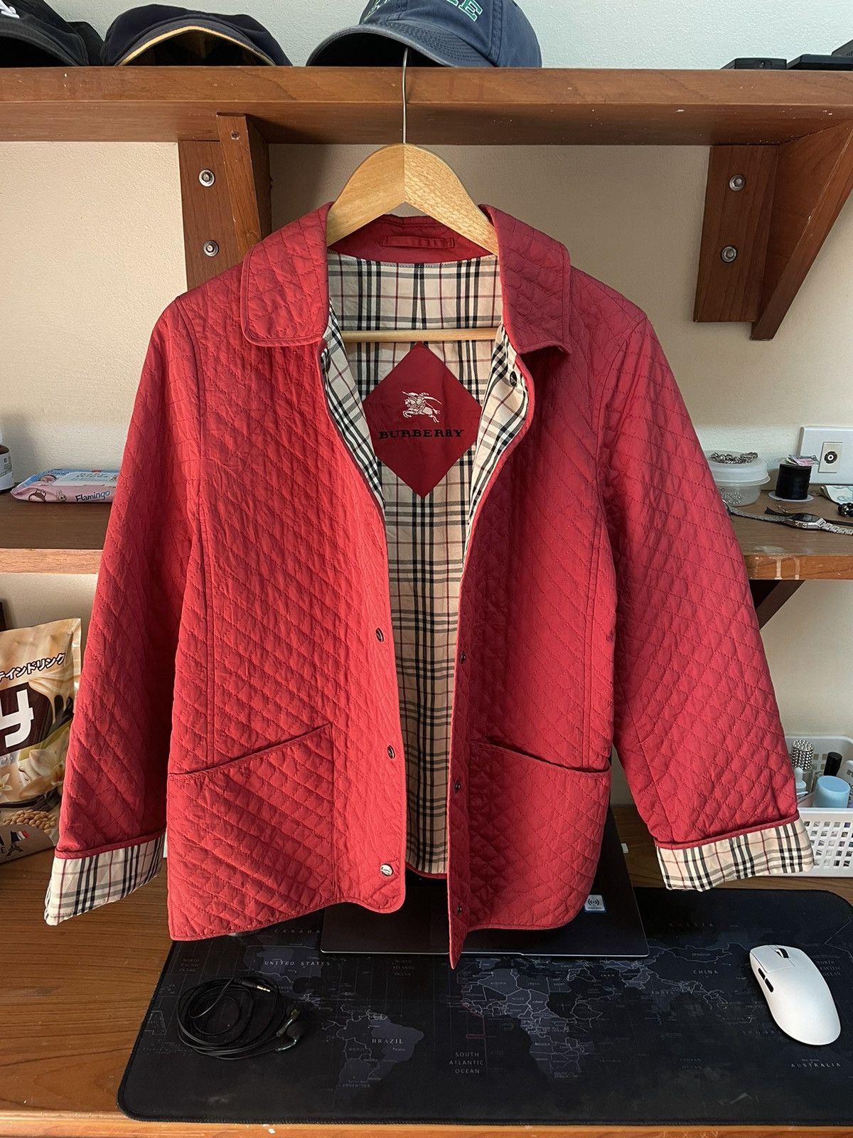 Burberry Vintage Burberry Nova Check Lined Short Quilted Jacket Size US S / EU 44-46 / 1 - 3 Thumbnail