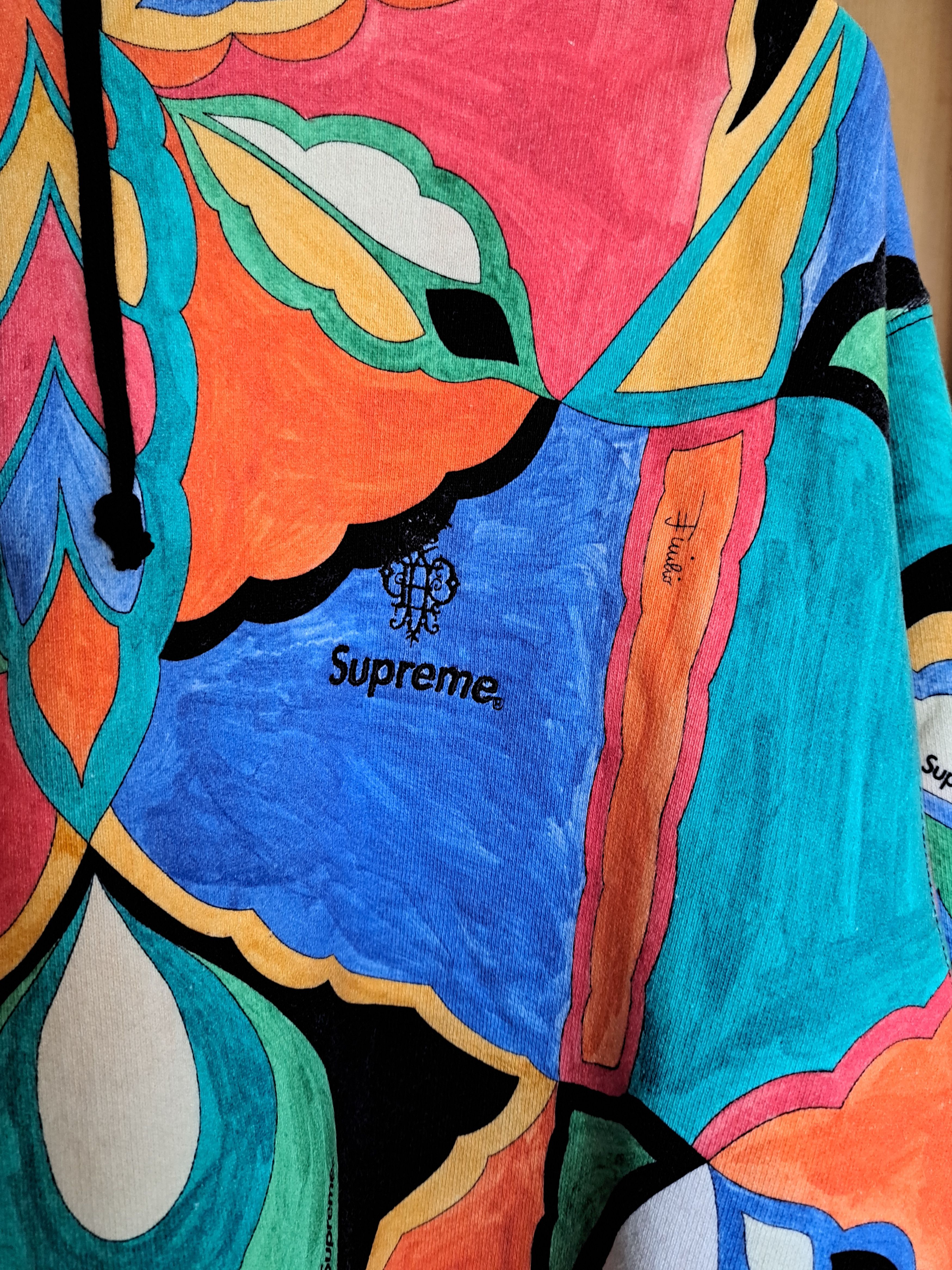 Supreme Supreme x Emilio Pucci Hooded Sweatshirt Size US L / EU 52-54 / 3 - 2 Thumbnail