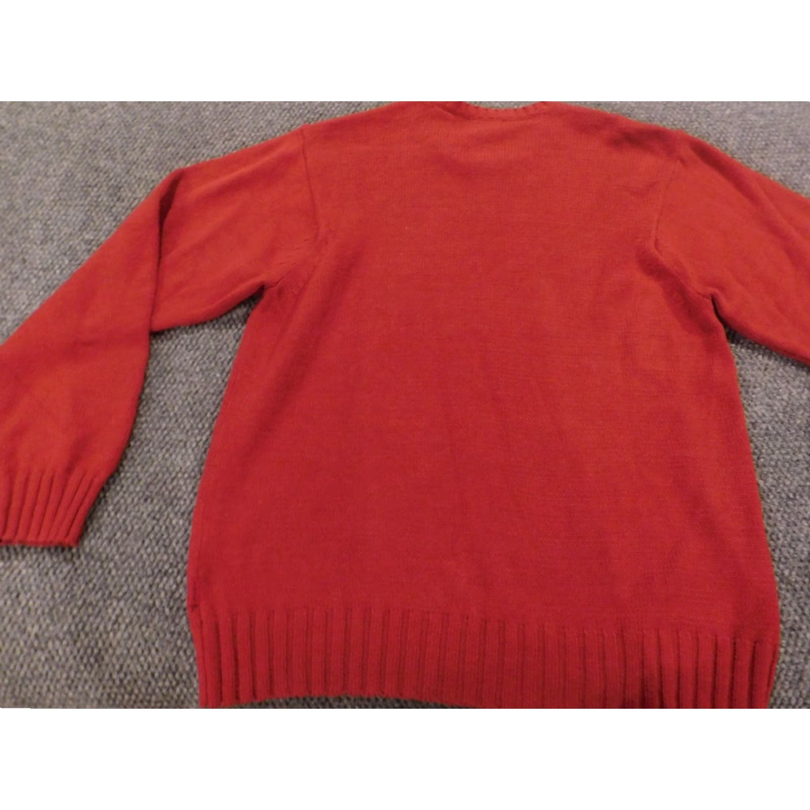 Izod IZOD Sweater Men L Red Crew Neck Pullover Logo Classic Knit Open-Knit Casual Winter Regular Fit Size US L / EU 52-54 / 3 - 7 Thumbnail