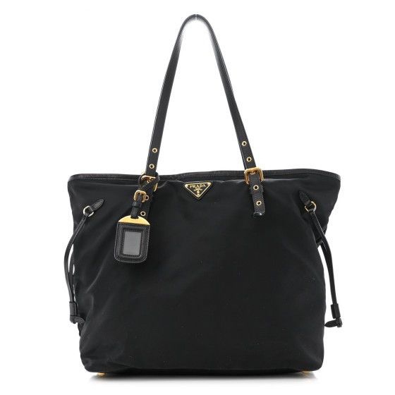 Prada Prada Milano Nylon Leather Tote Bag Size ONE SIZE - 1 Thumbnail