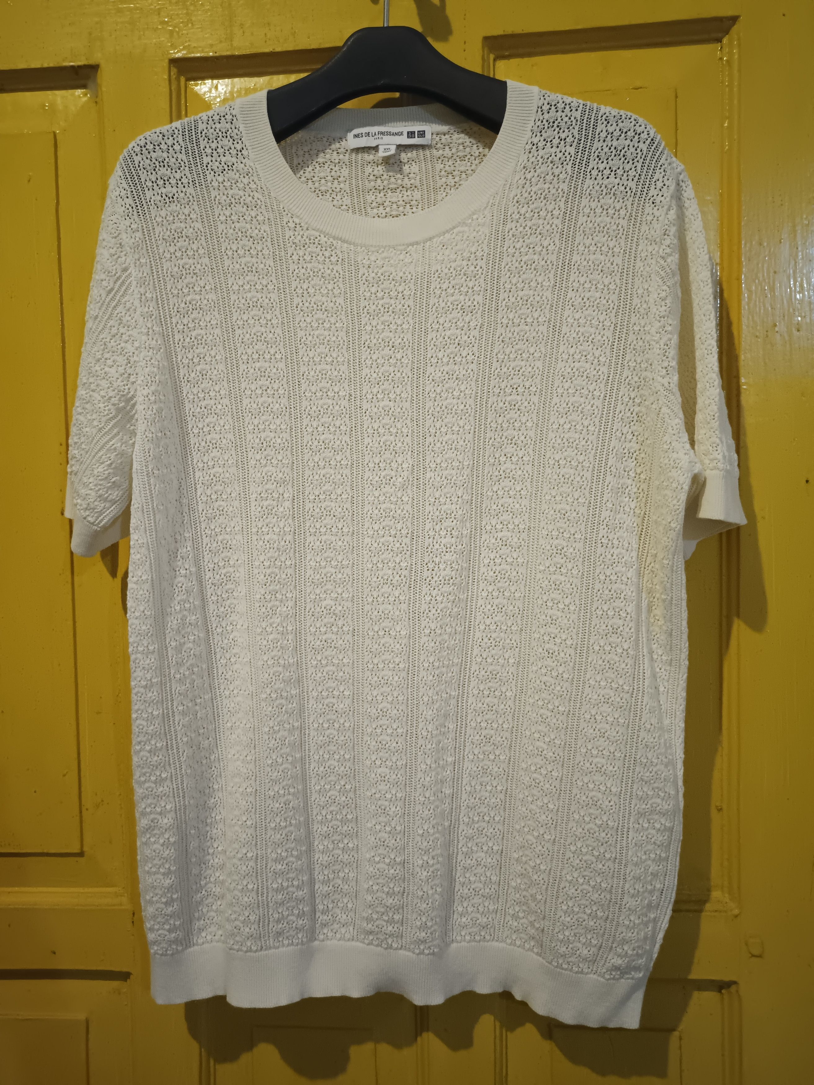 Designer × Uniqlo INES DE LA FRESSAGE X UNIQLO Mesh Knit TShirt Size XXL / US 16-18 / IT 52-54 - 12 Thumbnail