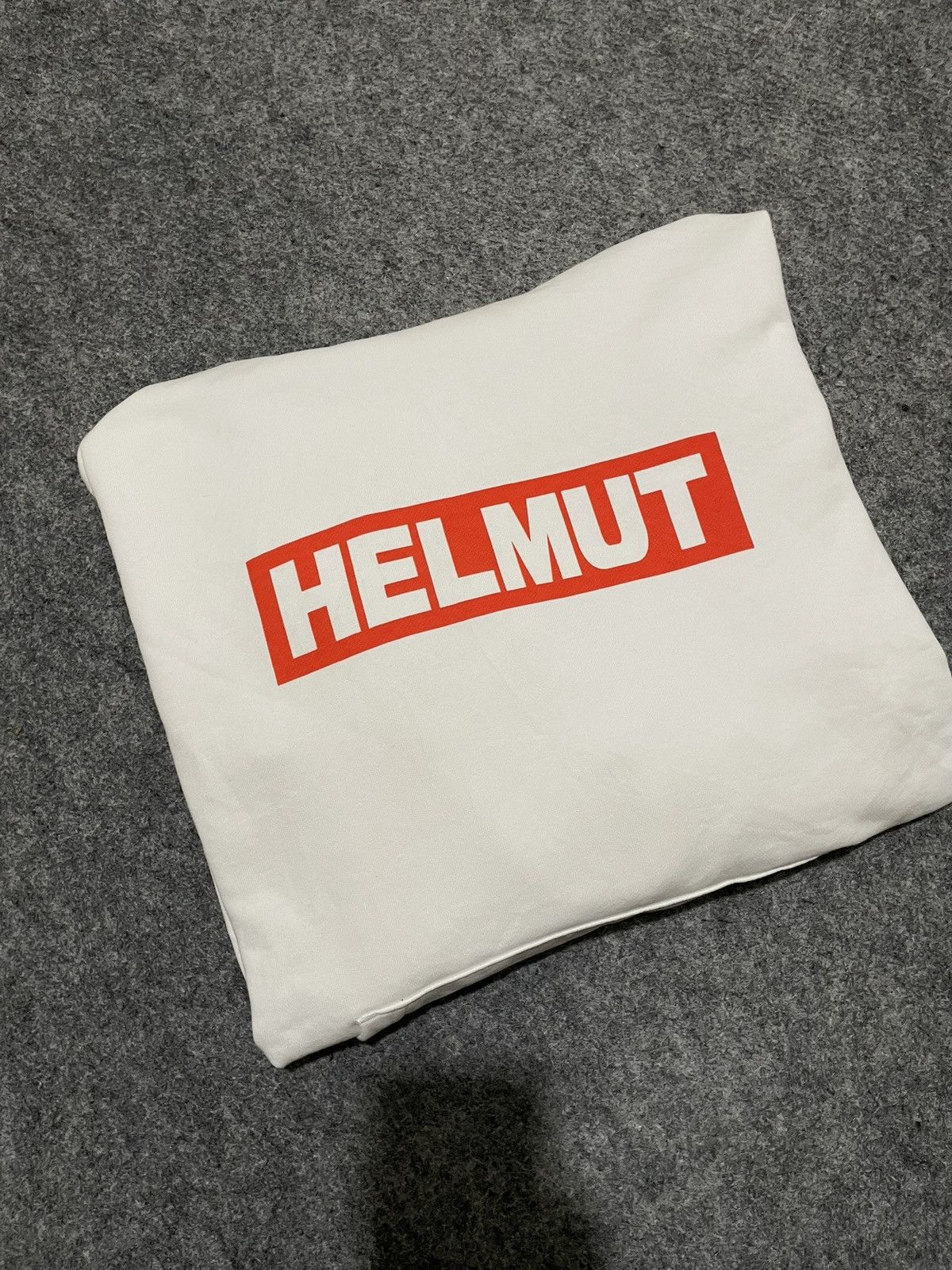 Helmut Lang Sold ❌Helmut Lang box logo white hoodie Size US M / EU 48-50 / 2 - 1 Thumbnail