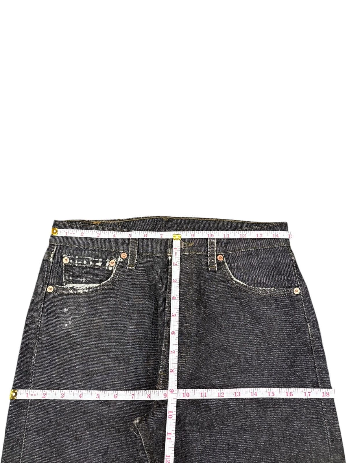 Levi's Vintage 90s Levis 501 Black Distressed Loose Jeans Size US 30 / EU 46 - 9 Thumbnail